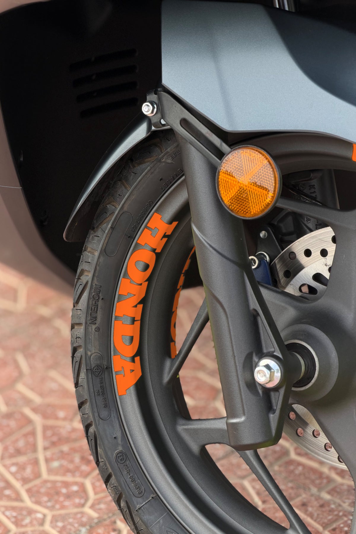 Honda PCX-Forza-Dio için Jant içi Honda Yazı Sticker Etiket (4 Adet)