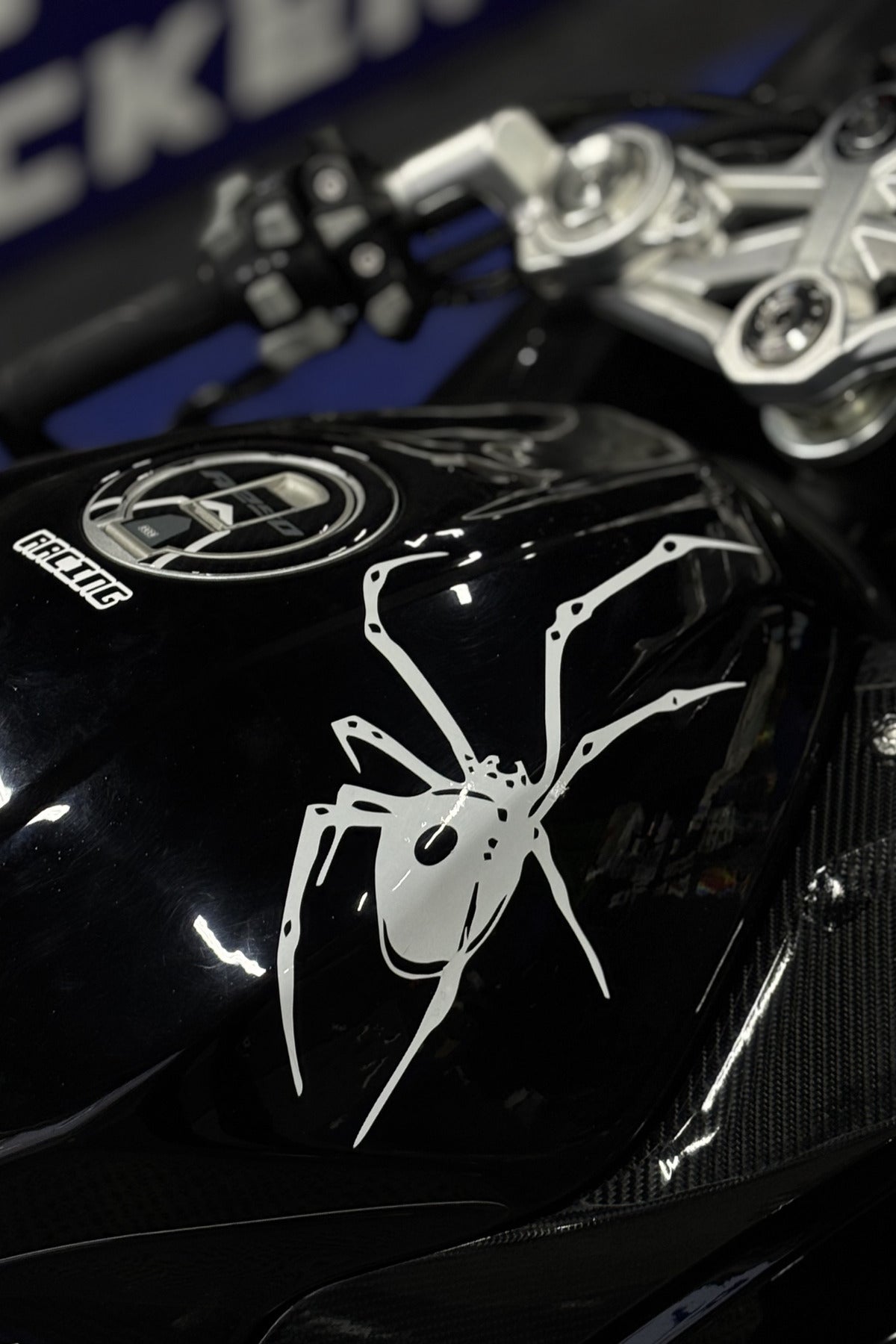 Motosiklet-Araba ve Kask için Tarantula Örümcek Sticker Etiket (25CM)