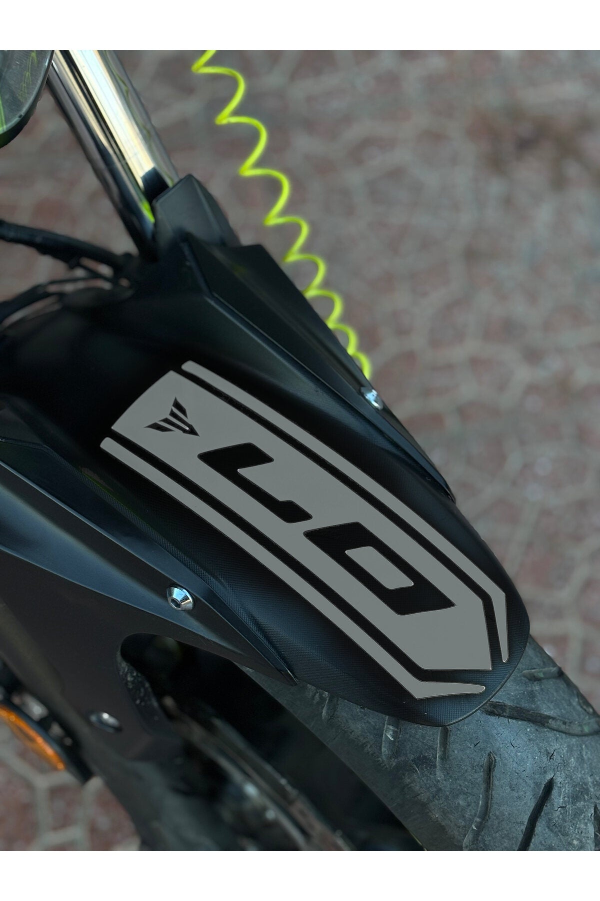 Yamaha MT-07 için Ön Çamurluk için Sticker Etiket (1 Adet)