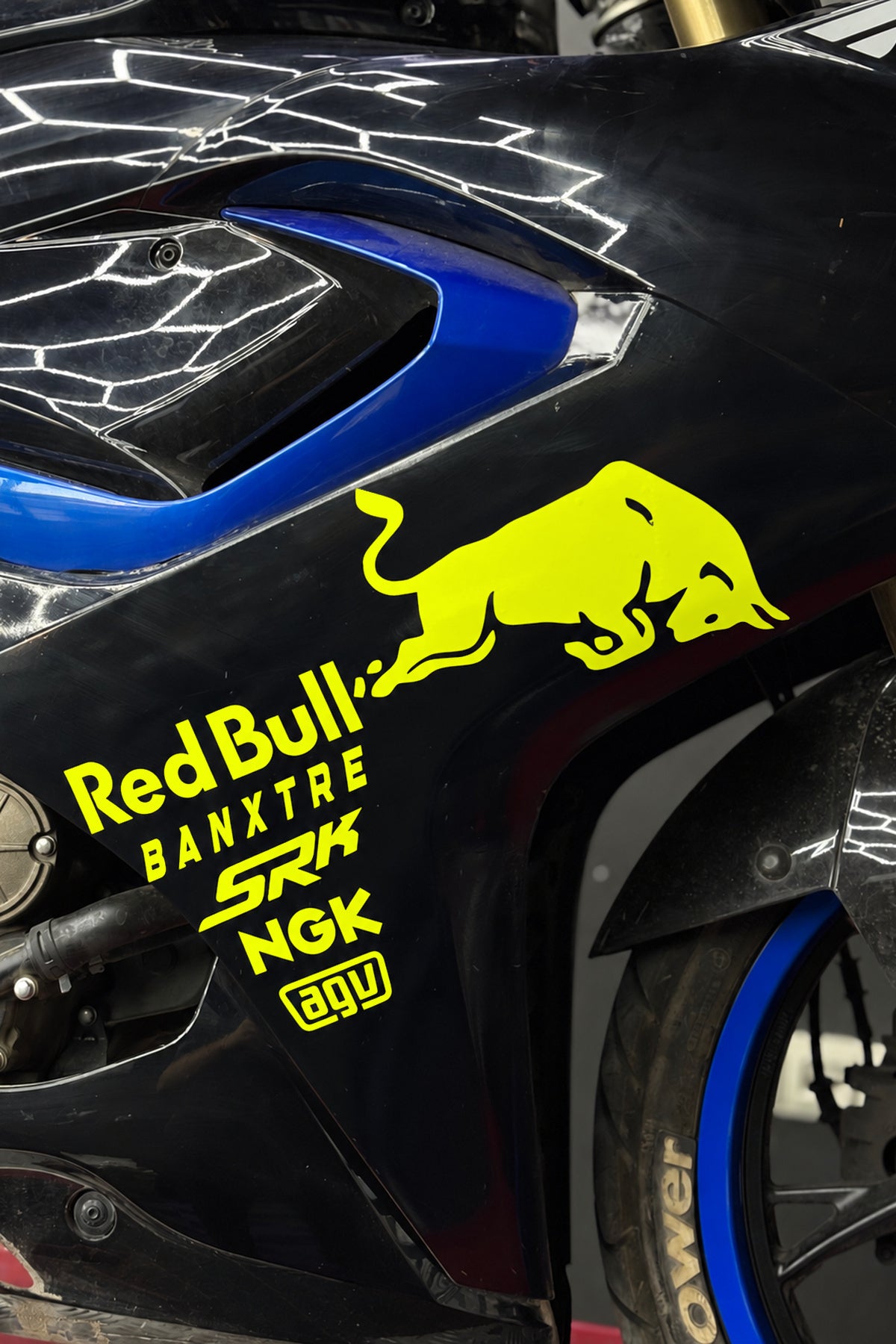 RKS SRK Motosiklet Grubu için Yan Grenajlar için Sponsor Sticker Seti (1 Taraf)