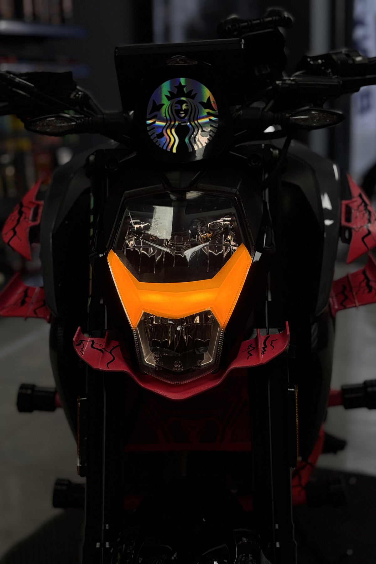 CFMOTO NK250 Gündüz Led için Renkli Far Filmi Sticker