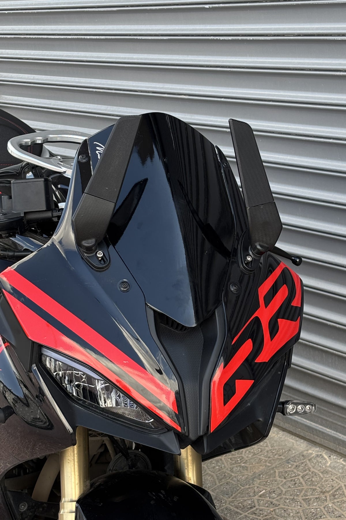 RKS SRK 125 ve SRK 250 Uyumlu Racing RR Kafa Çizgili 3 Parça Kafa Detay Sticker Seti