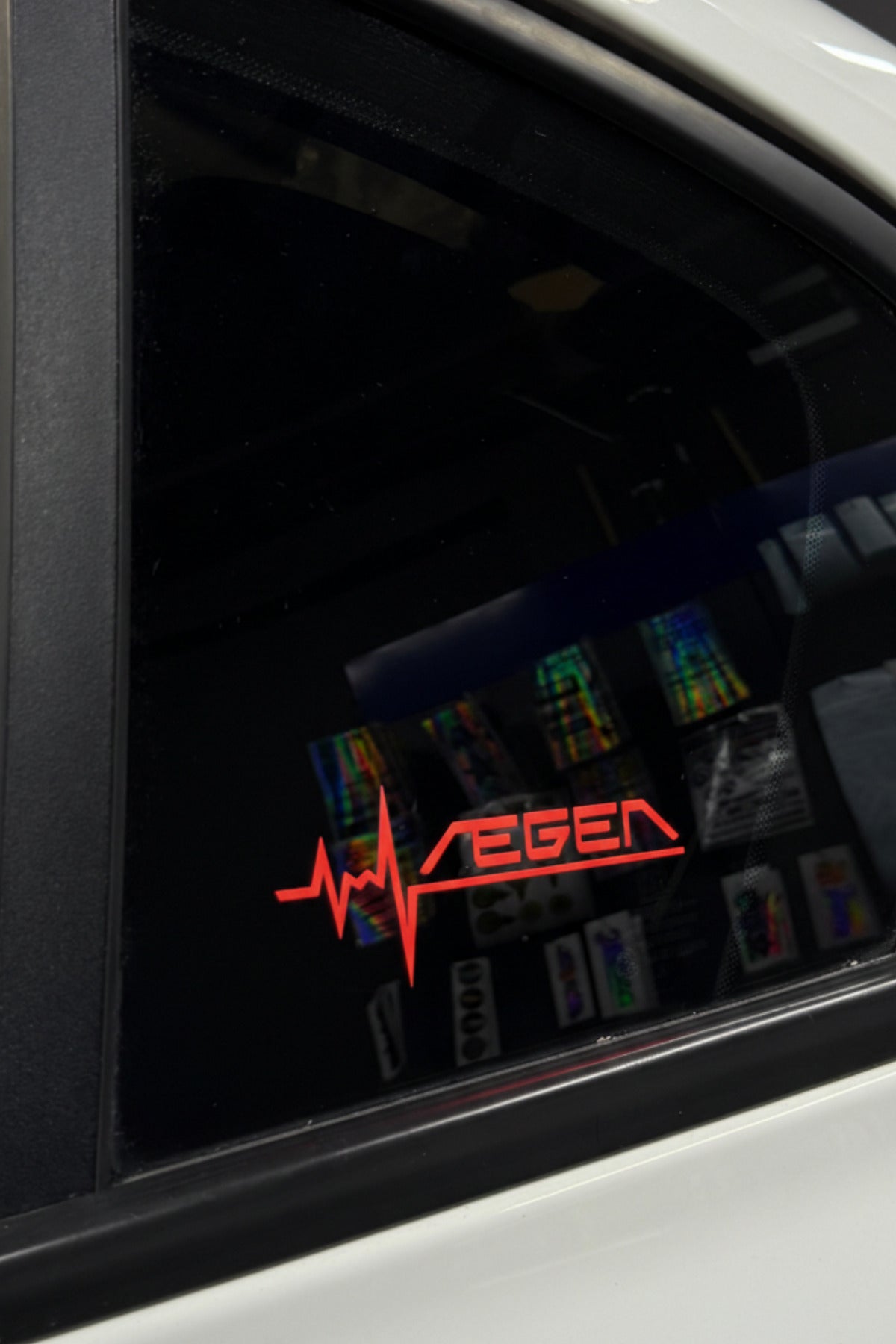 Fiat Egea için Ritim Çizgili Egea Yazı Sticker 12CM(1 Adet)