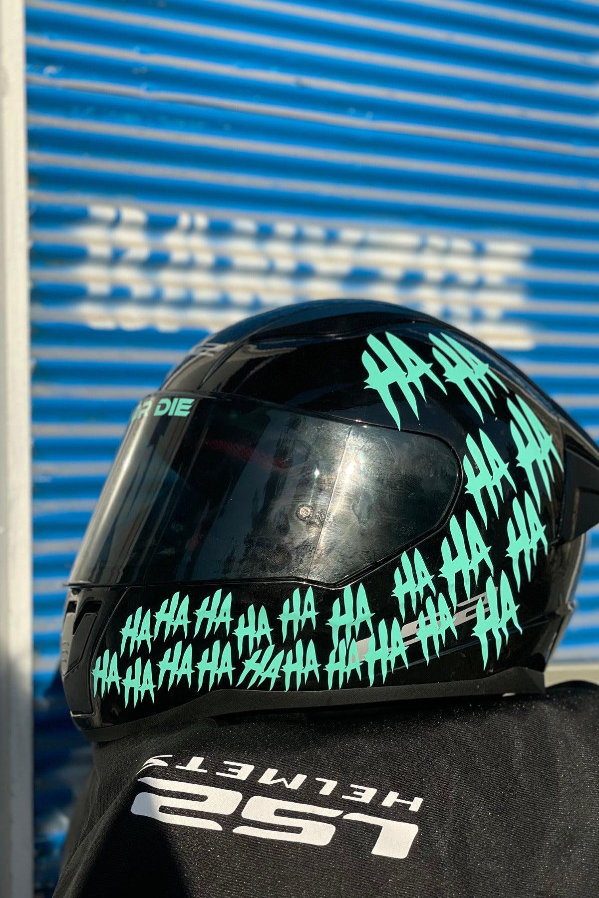Motor-Araba-Kask için Orafol Nane Renk Hahaha Sticker Etiket 34'lü Set Tüm Araçlara Uyumlu