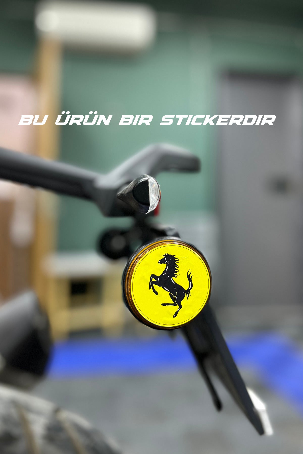 Motosiklet Kedigözü için Yuvarlak 5CMx5CM At Sticker Seti (2 Adet)
