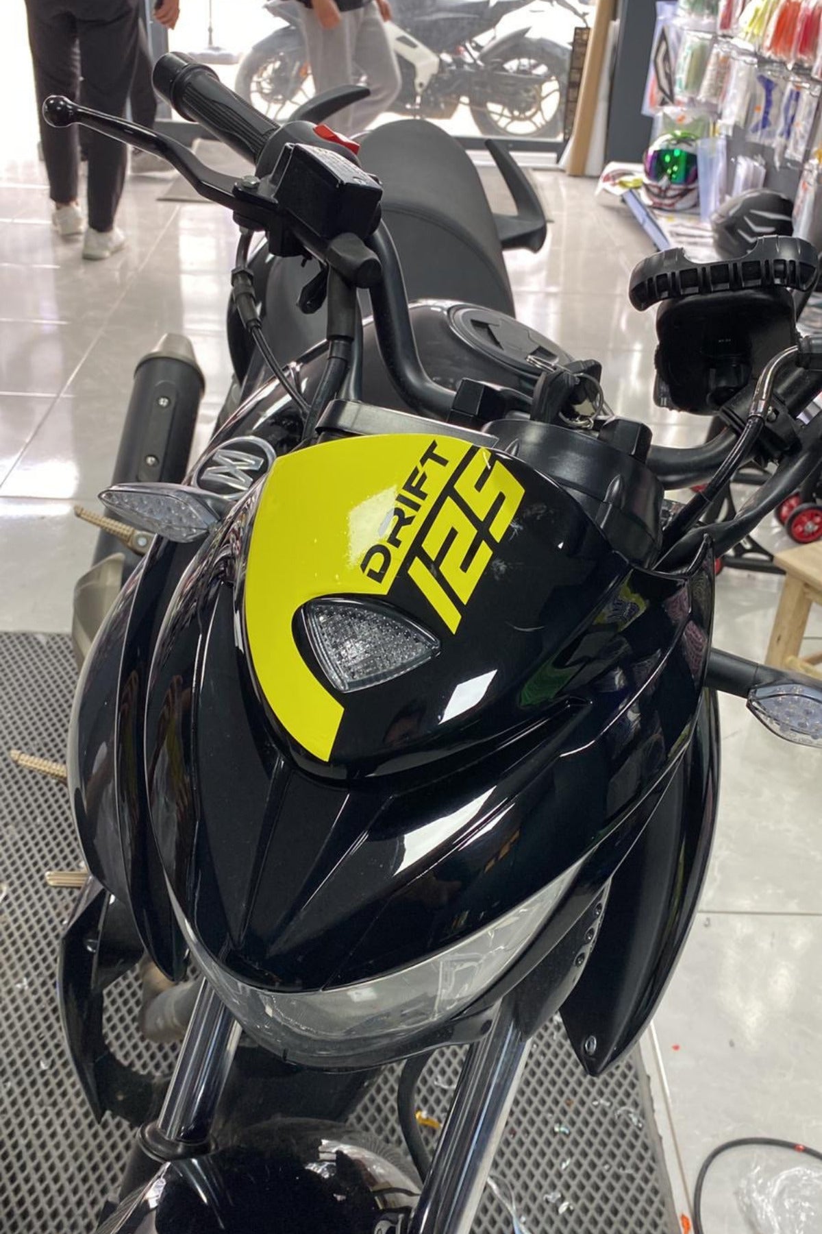 Mondial Drift-L için Drift 125 Kafa Sticker Etiket