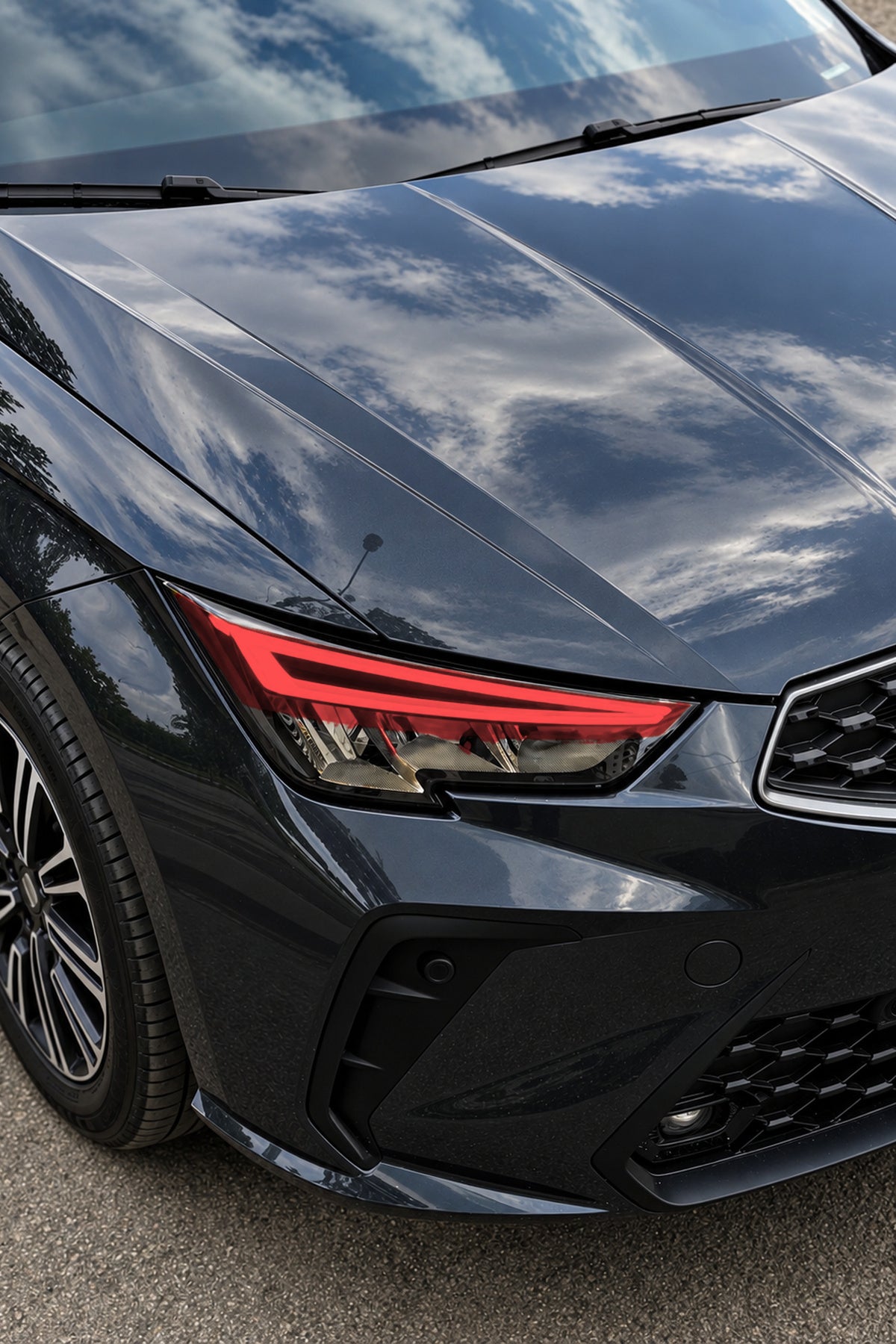 Seat Ibiza Yeni Kasa için Gündüz Farı Renklendirme Far Tasarım Film Sticker (Sağ ve Sol)