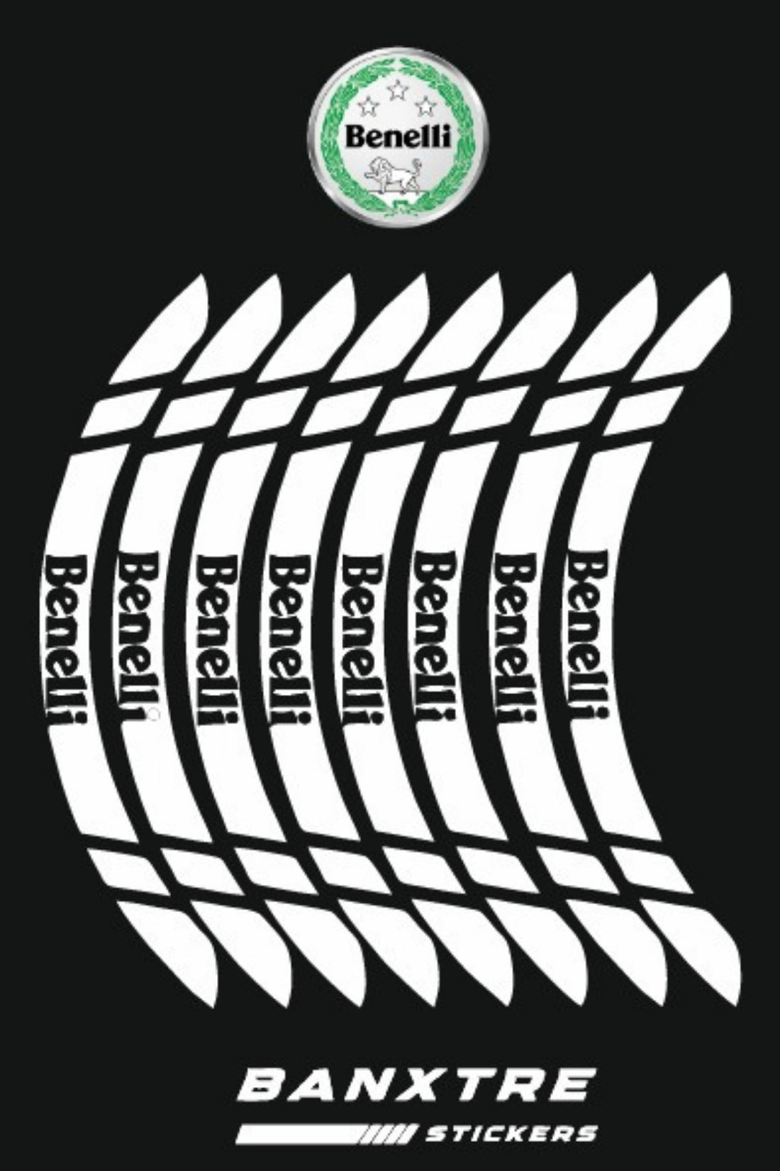 Benelli Motorlar için Universal Jant Şeridi (8 Parça)