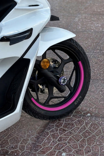 Honda PCX için Uyumlu Yarım Jant Şeridi Sticker Seti (4 Parça)