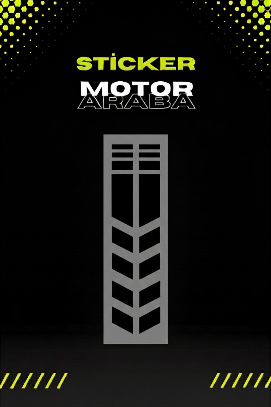 Dekoratif Tampon Şeridi Sticker Motor ve Araba