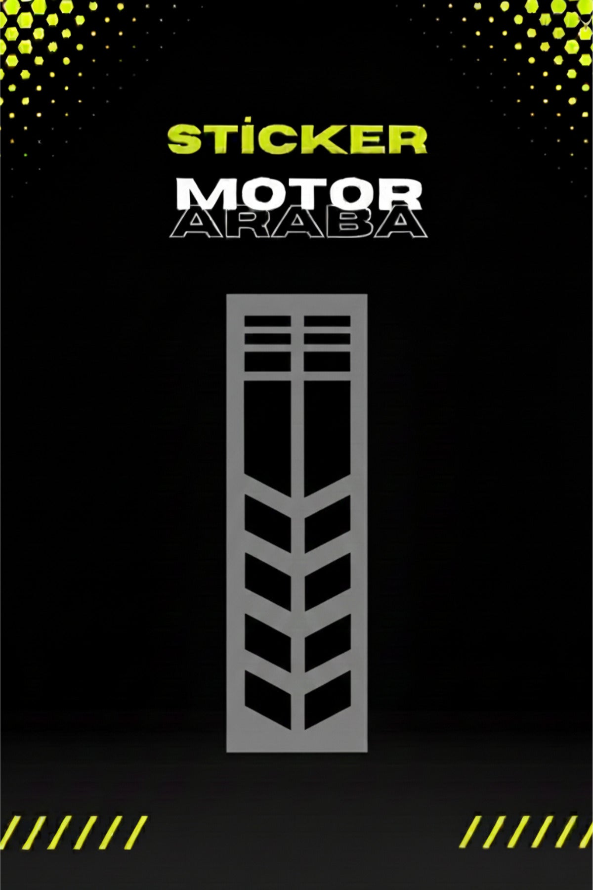 Dekoratif Tampon Şeridi Sticker Motor ve Araba