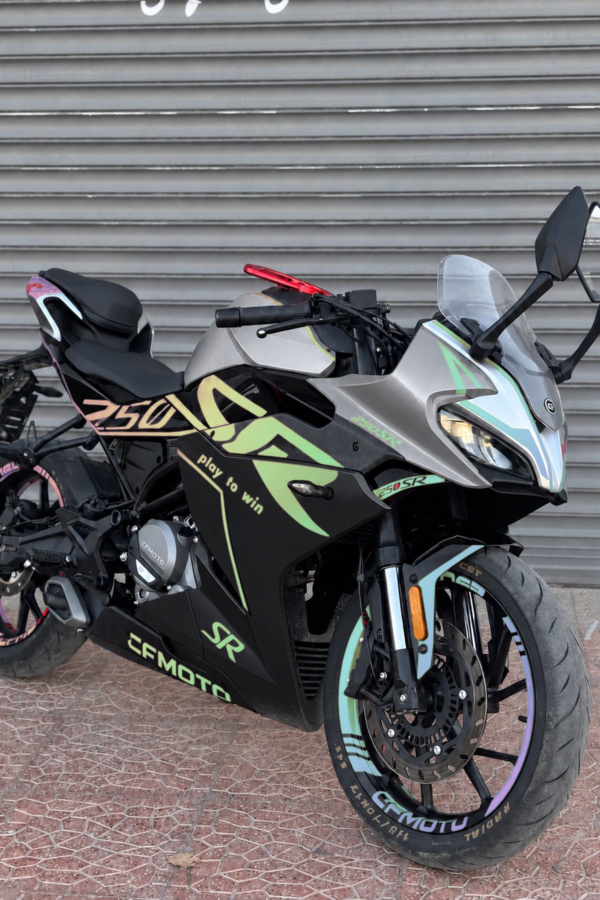 CFMOTO SR 250 için Komple Ultra Renk Değişim Sticker Seti (Sağ ve Sol )