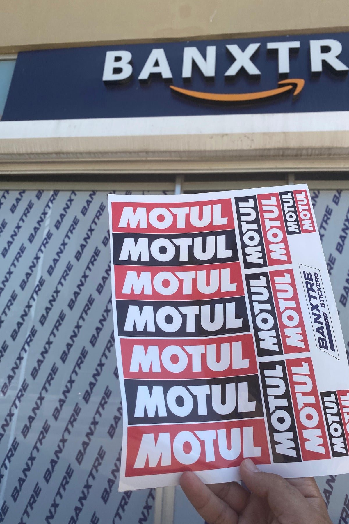 Motor ve Araba için Kırmızı-Siyah Motul Sticker Seti 17 Parça