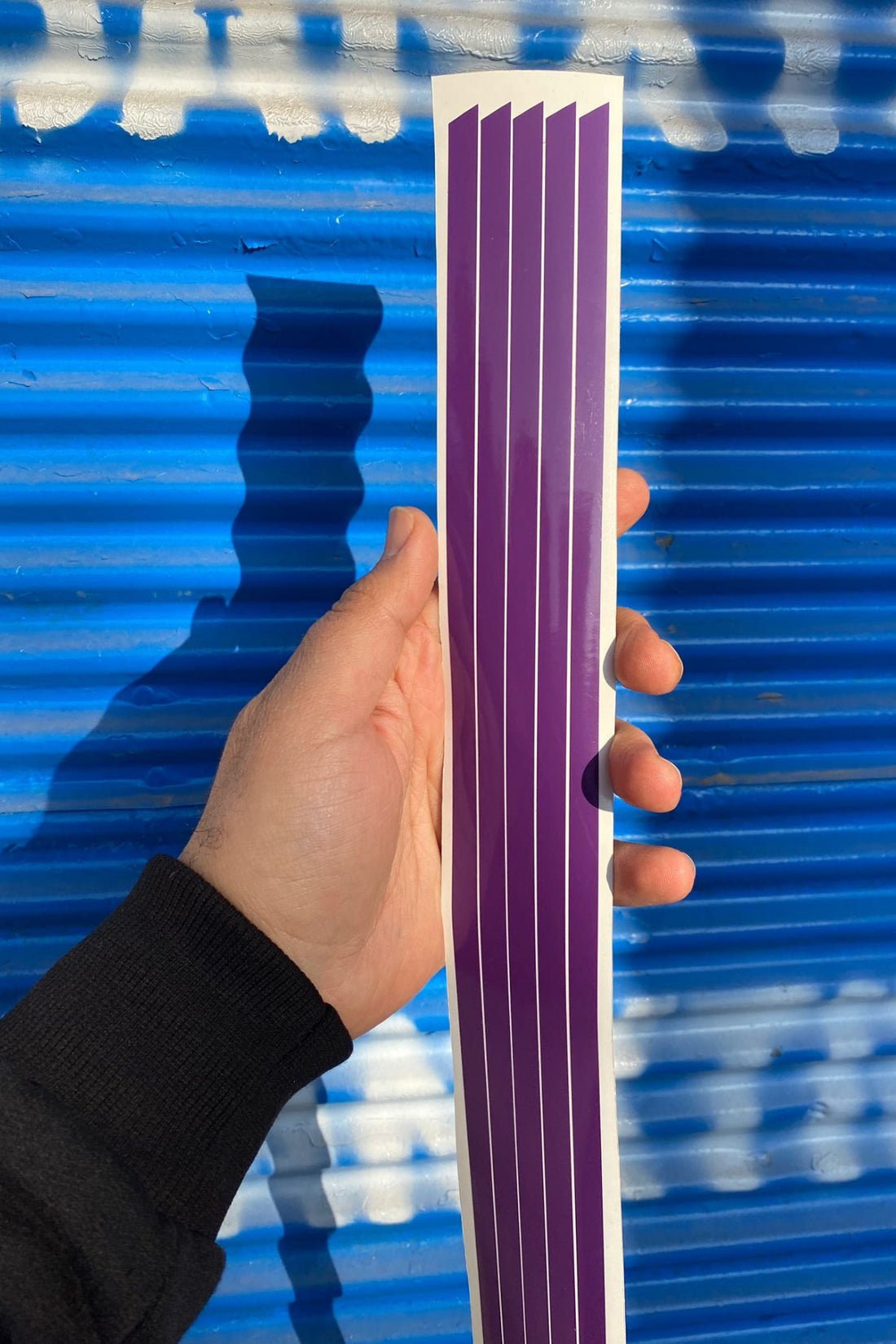 Motor ve Kask için Parlak Mor İnce Detay Şerit Sticker Etiket (5 Metre)