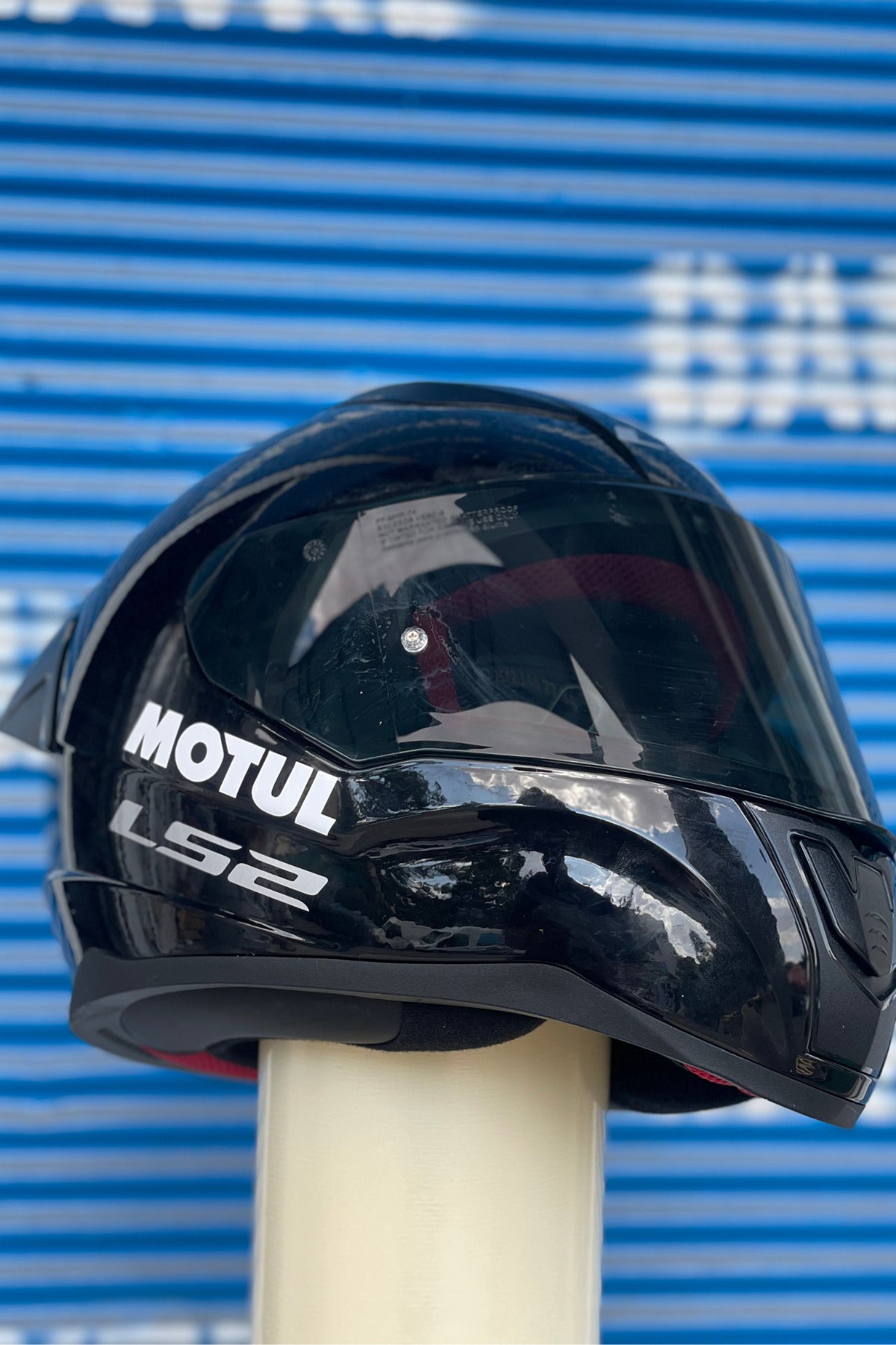 Motor-Araba-Kask için Dekoratif Parlak Beyaz Motul Sticker Etiket 12CMx3CM (1 Adet)