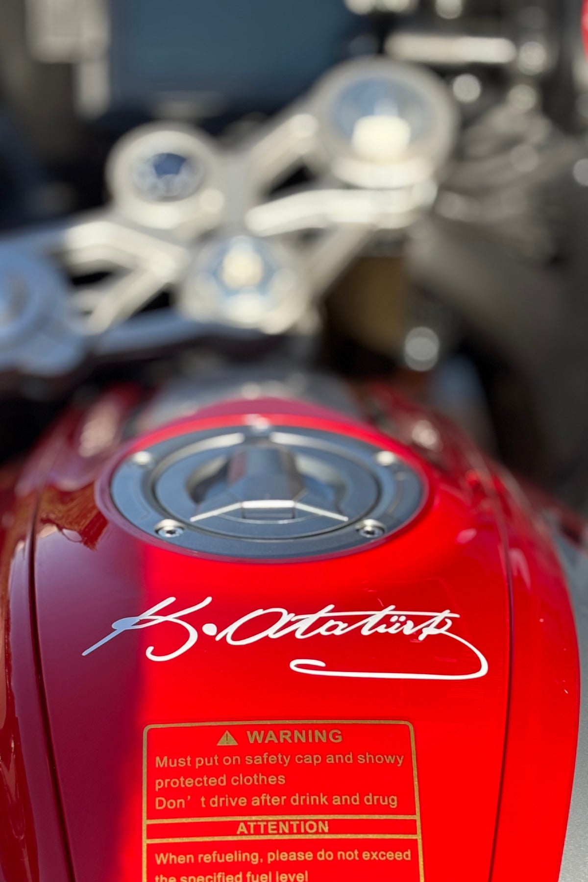 Motor-Araba-Kask için Beyaz Atatürk Sticker Etiket (12CM)