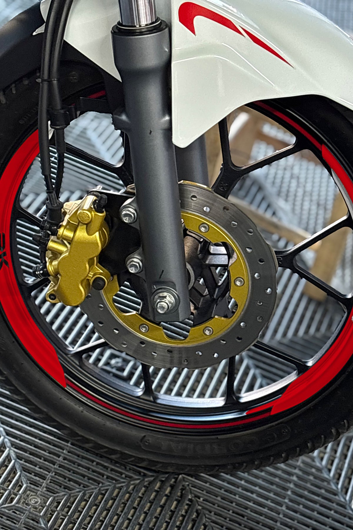 RKS RK125 için 8 Parça RK Yazılı Çeyrek Karşılıklı Jant Şeridi (Ön ve Arka Yeterli)