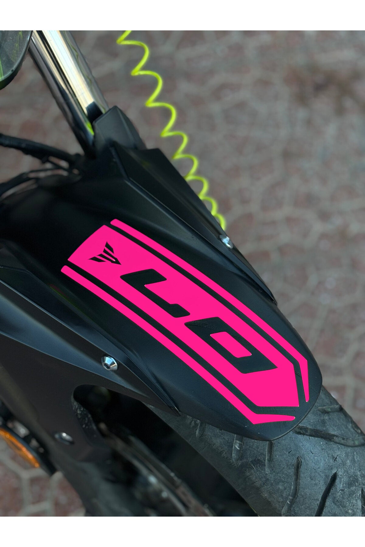 Yamaha MT-07 için Ön Çamurluk için Sticker Etiket (1 Adet)