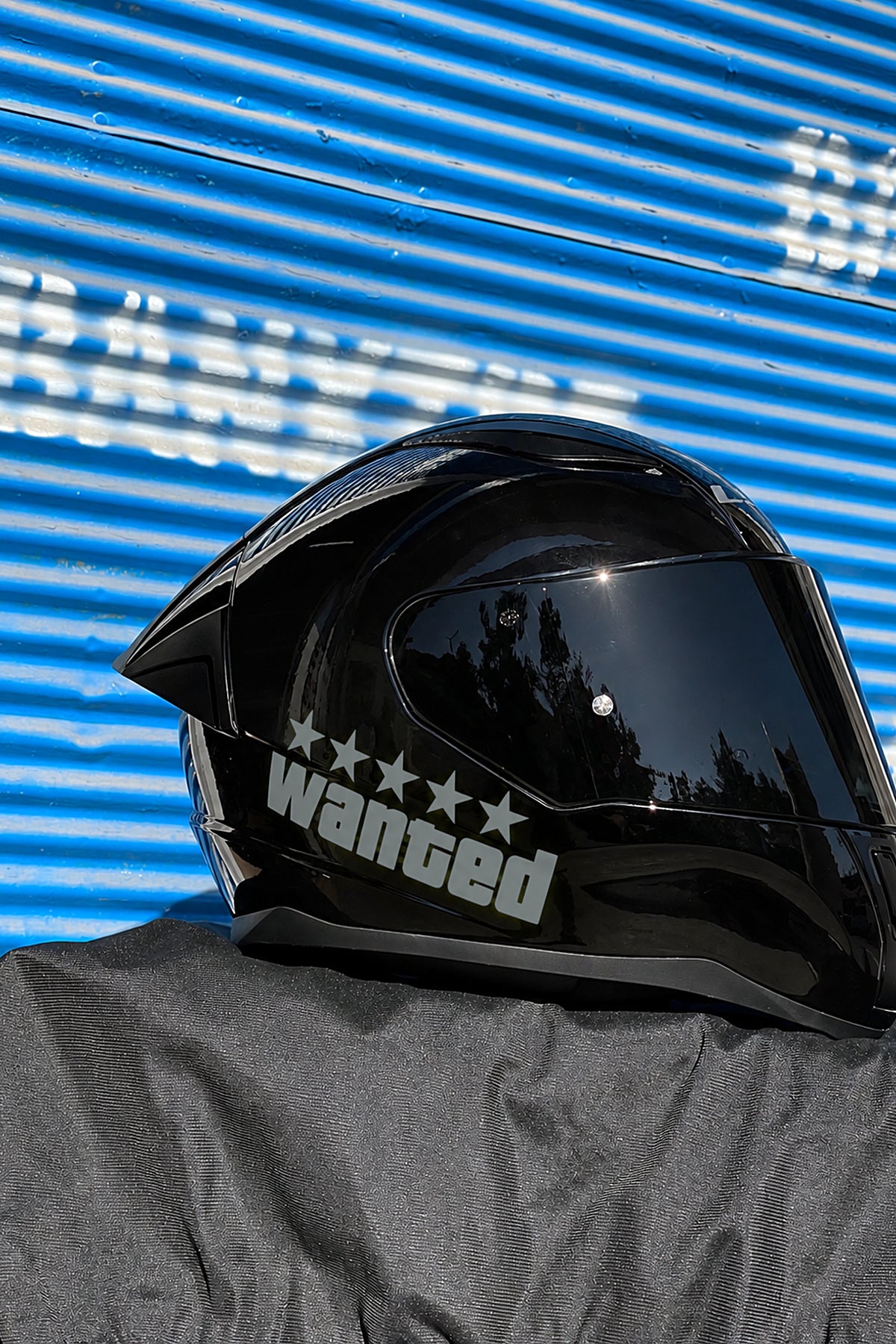 Motosiklet ve Kask için Wanted (ARANIYOR) Sticker Etiket (12CM)