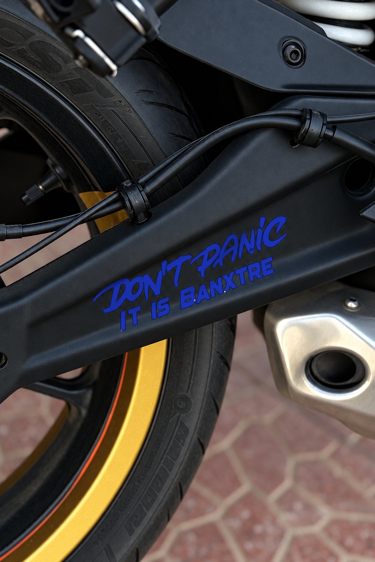 Motosiklet ve Kask için Dont Panic İt İs Sticker Etiket