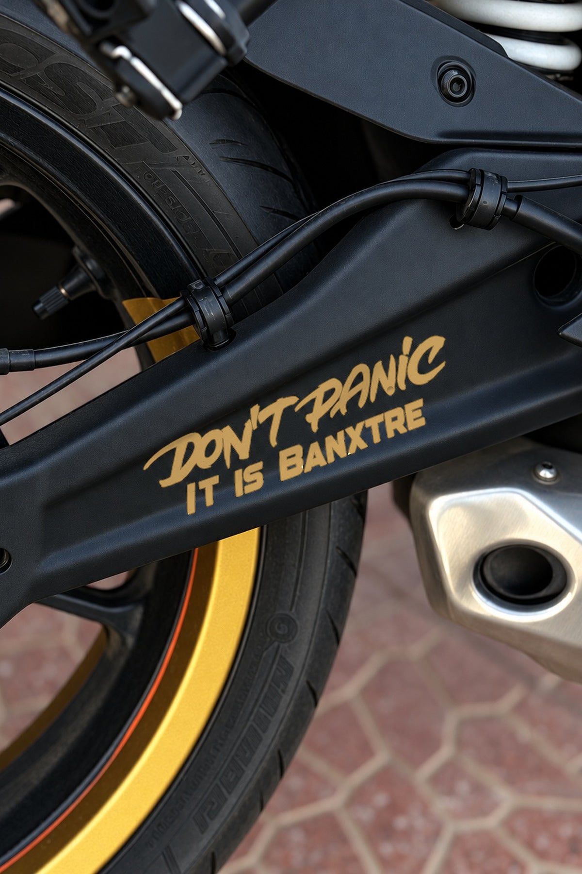 Motosiklet ve Kask için Dont Panic İt İs Sticker Etiket