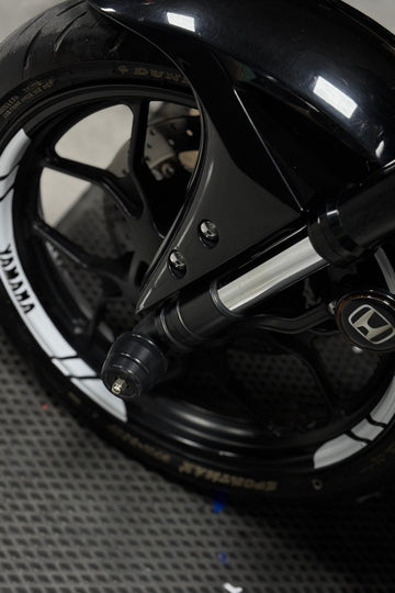 Yamaha Motor Grubu için Beyaz Renk Jant Şeridi Sticker Etiket (8 Parça)