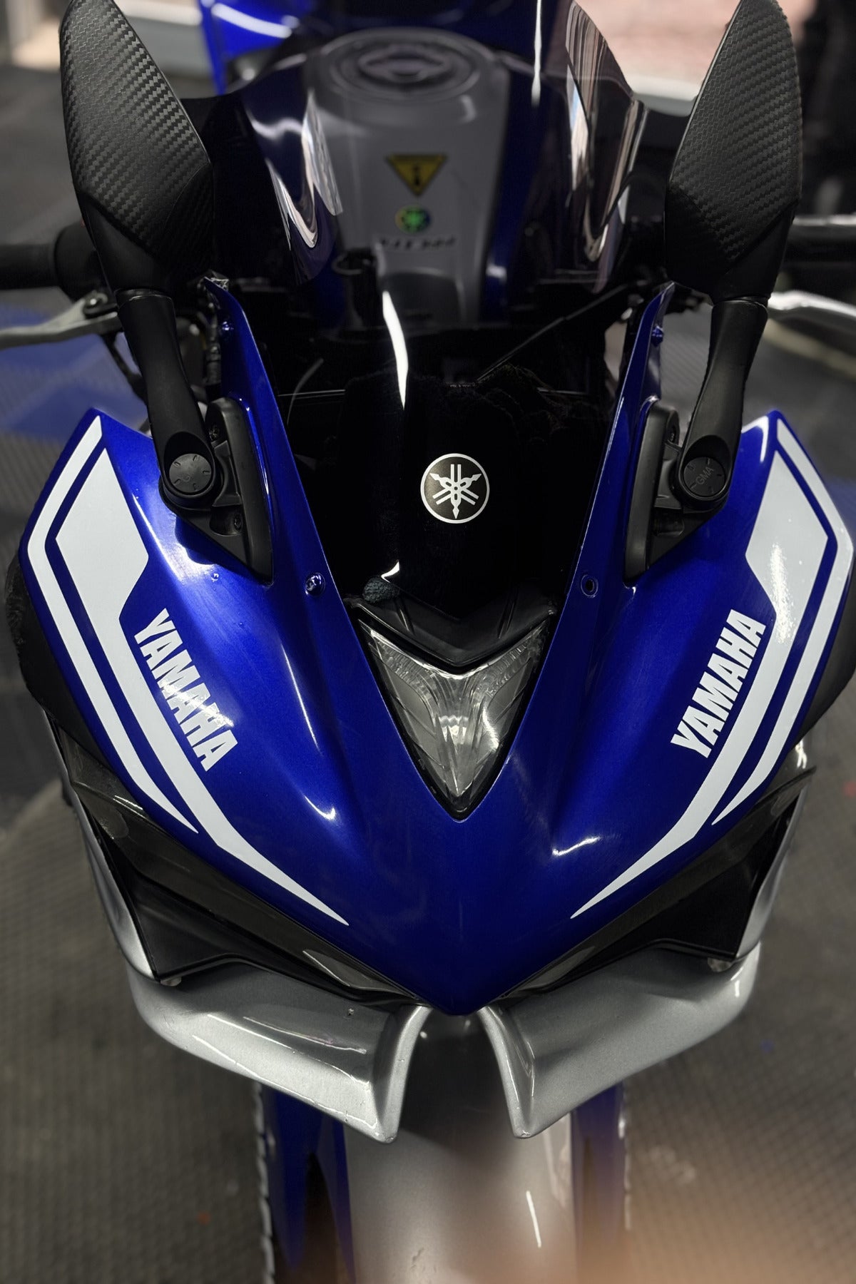 YAMAHA R25 için Kafa Detay Sticker Seti (2014-2018) Modeller Yıllarına Uyumlu