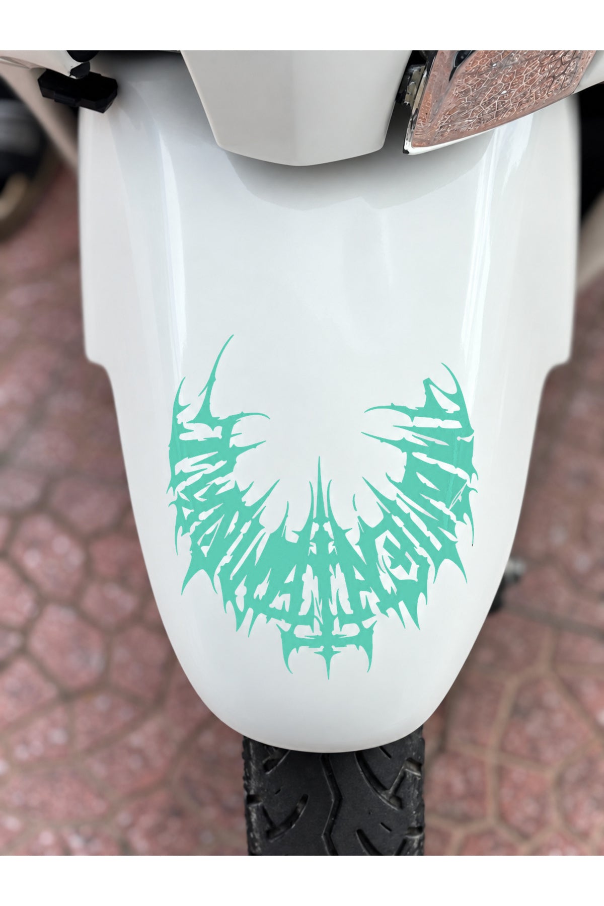 Jupiter Ön Çamurluk için Yarım Gotik Tribal Sticker Etiket (15CMx15CM)