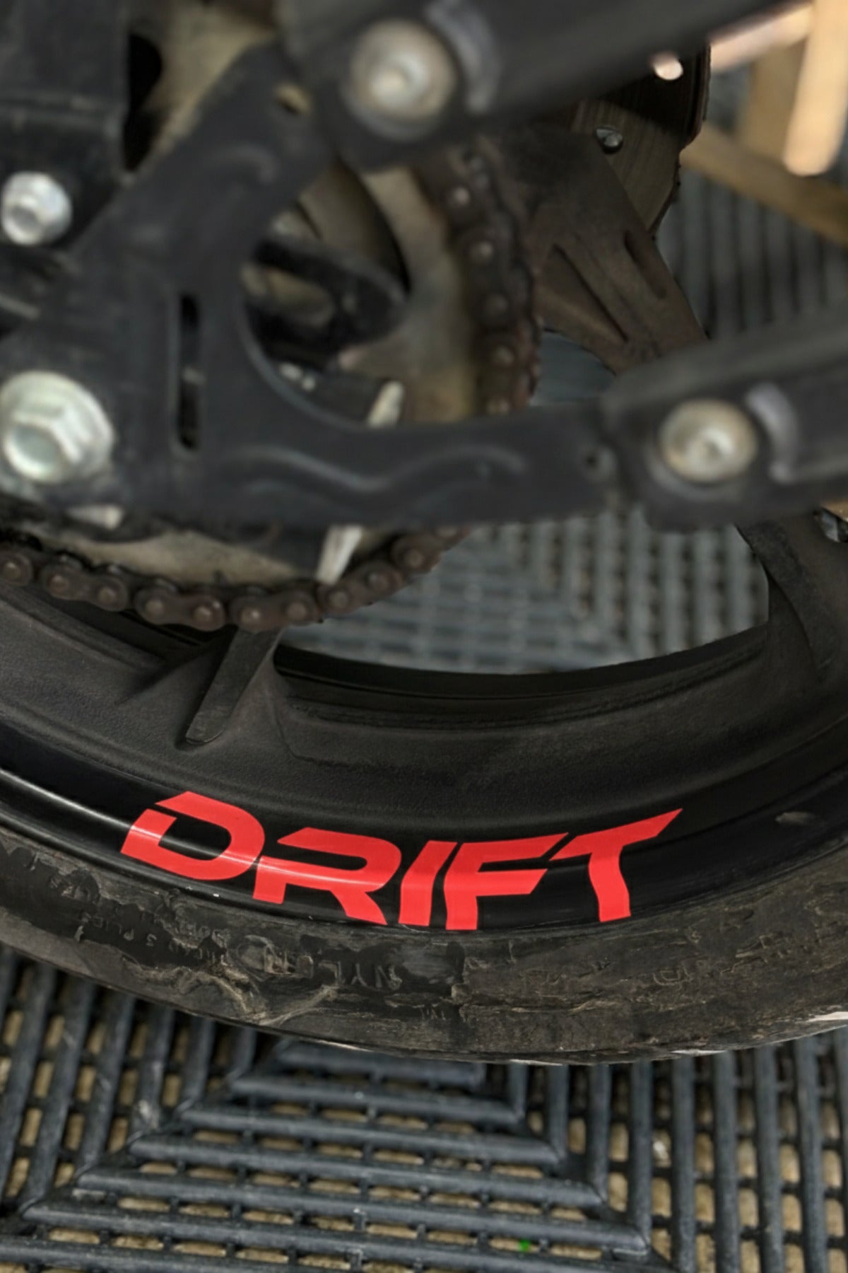 Mondial Drift-L için Jant içi Drift Yazısı Sticker Etiket (4 Adet)