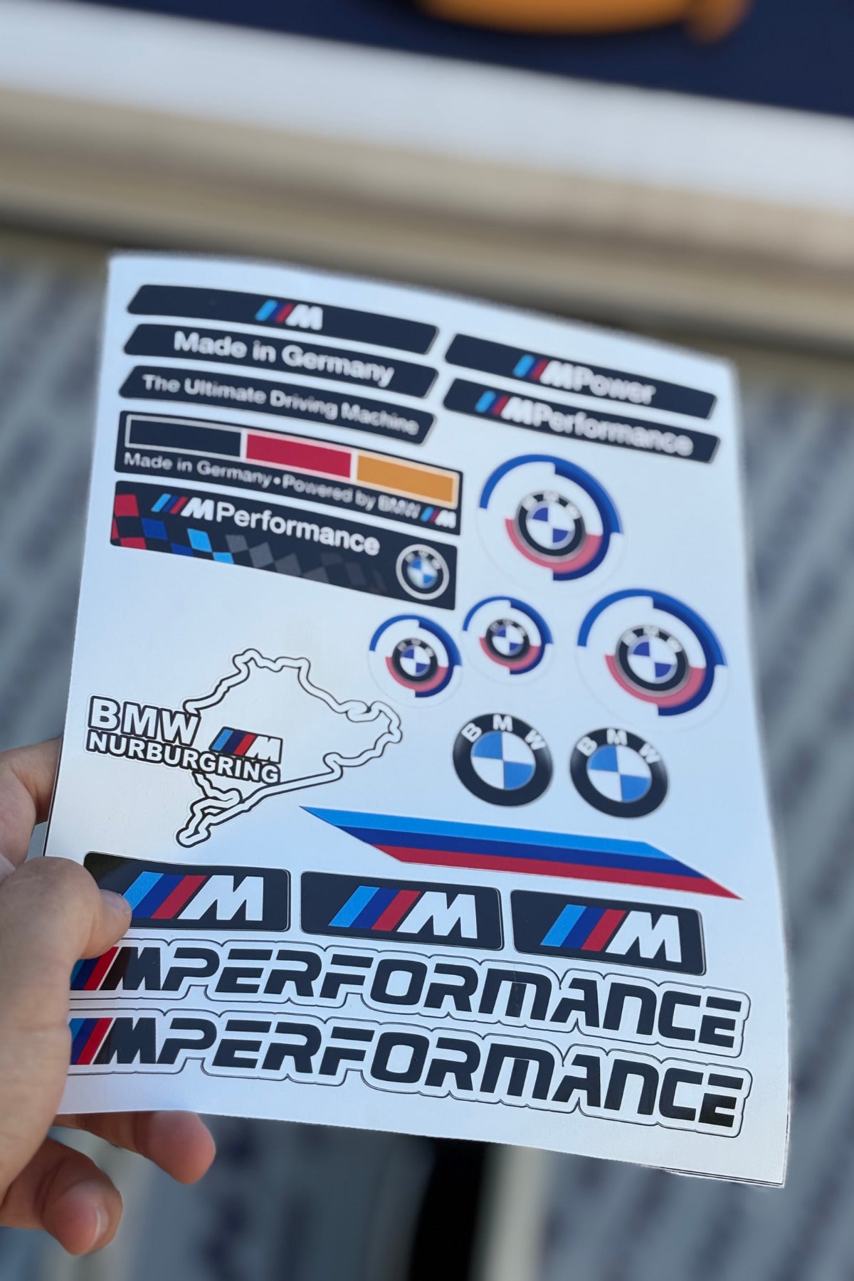 BMW Motorsport A4 Sticker Pack Sticker Seti (20 Parça)