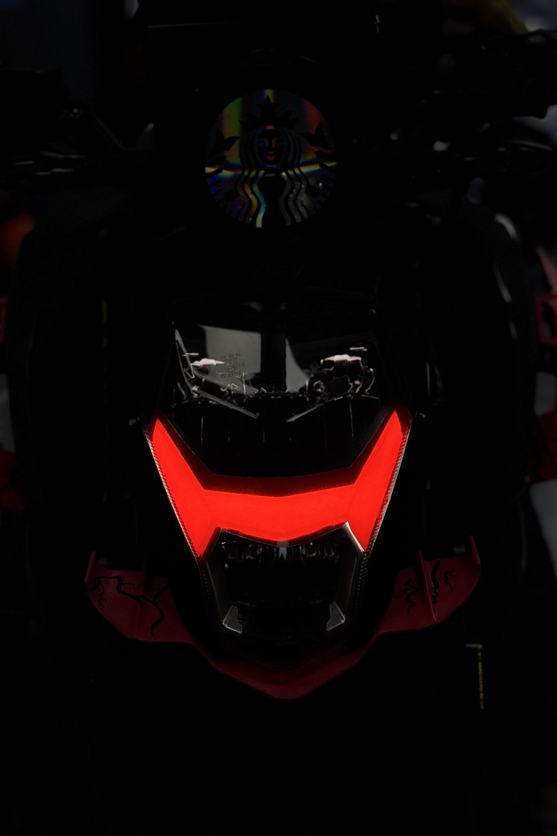 CFMOTO NK250 Gündüz Led için Renkli Far Filmi Sticker