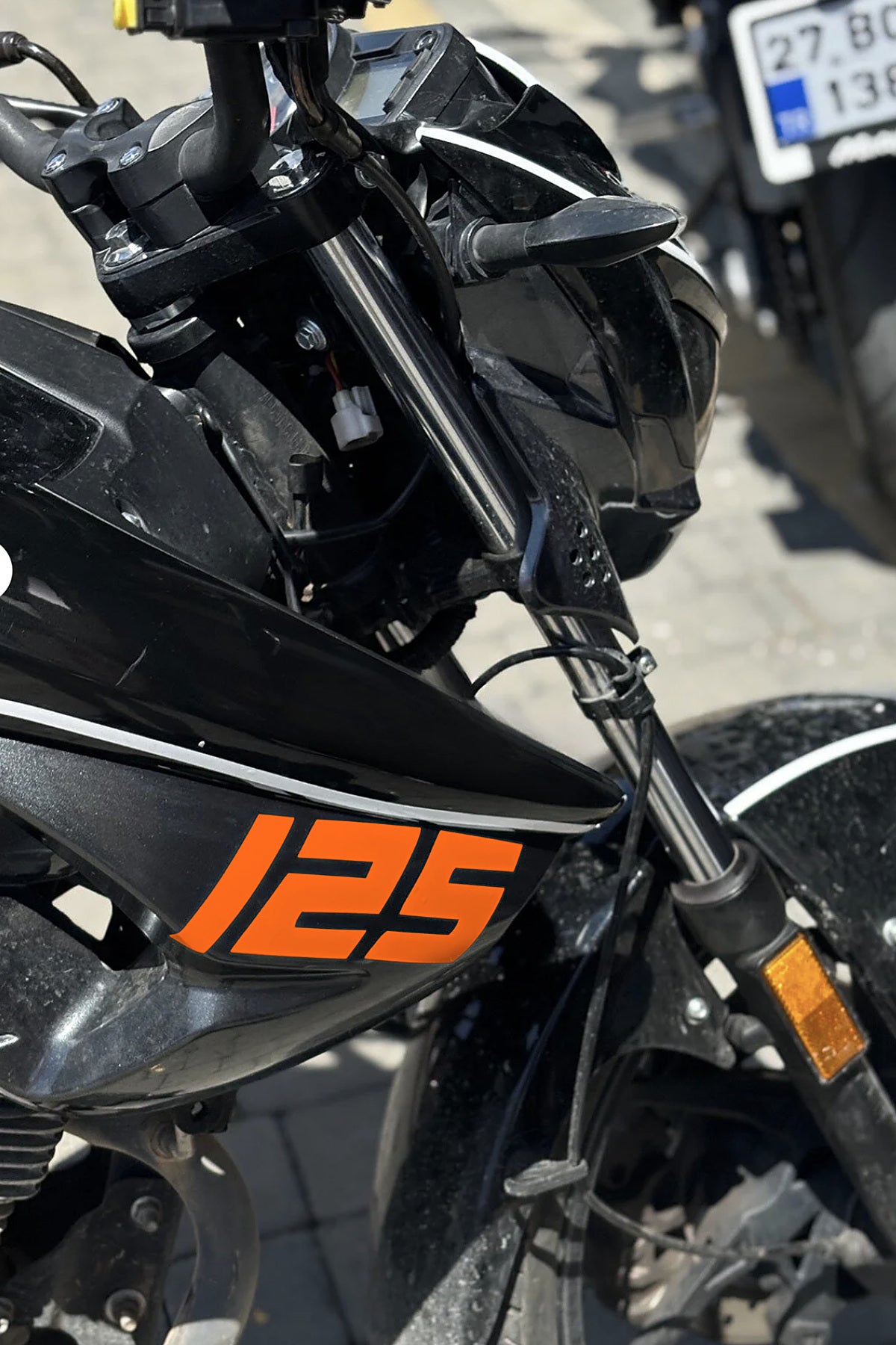 Mondial Drift-L Yan Grenajlar için 125 Yazısı Sticker Etiket (Sağ ve Sol)