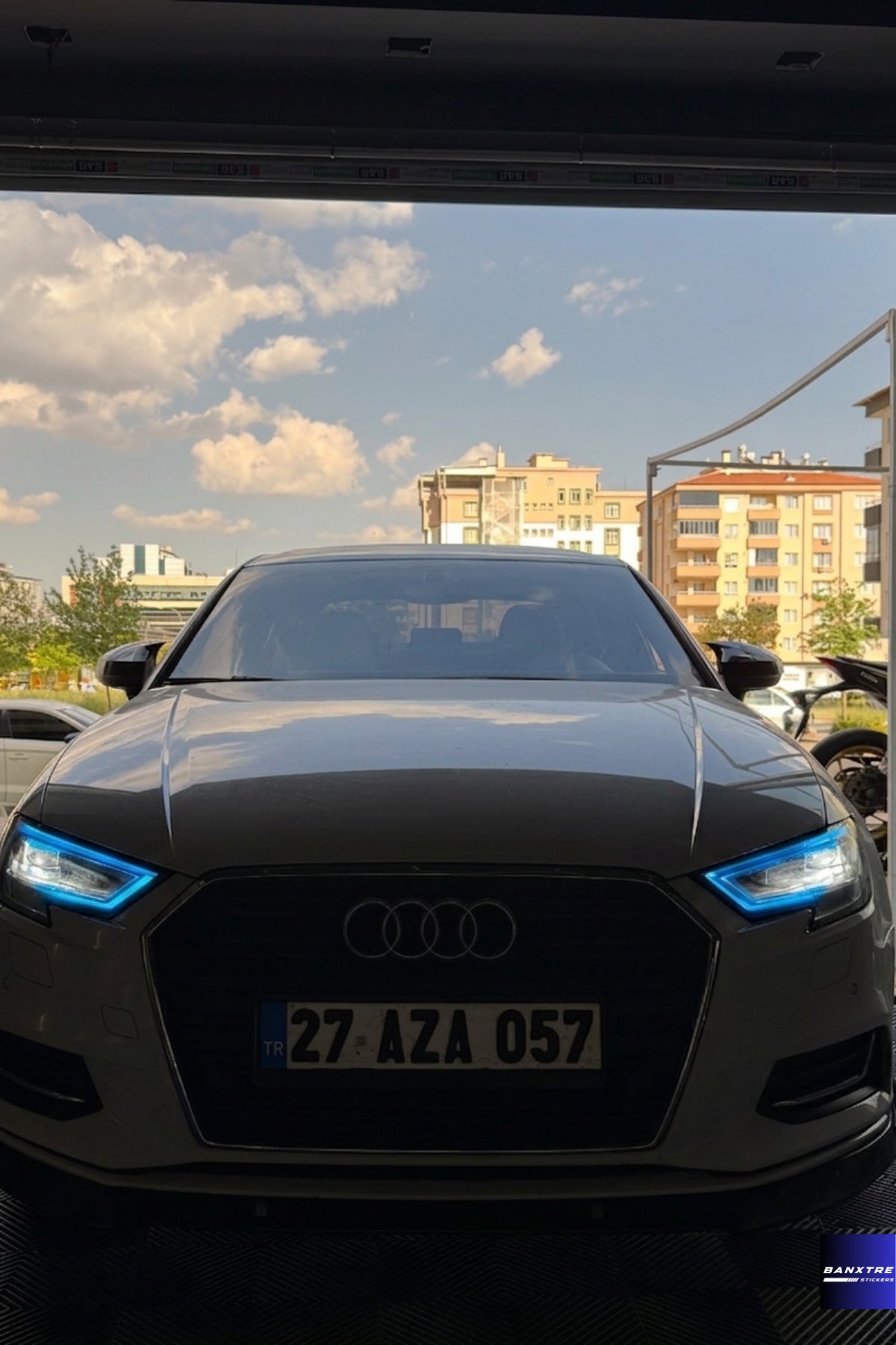 Audi A3 Sedan Uyumlu Far Filmi Sticker Far Tasarım Etiket (Sağ ve Sol)