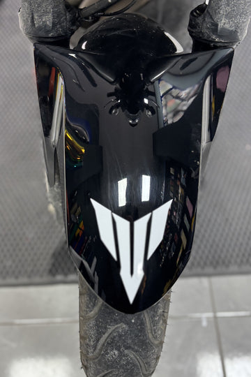 Motor ve Kask için Beyaz Renk MT Logo Sticker Etiket (10CM)