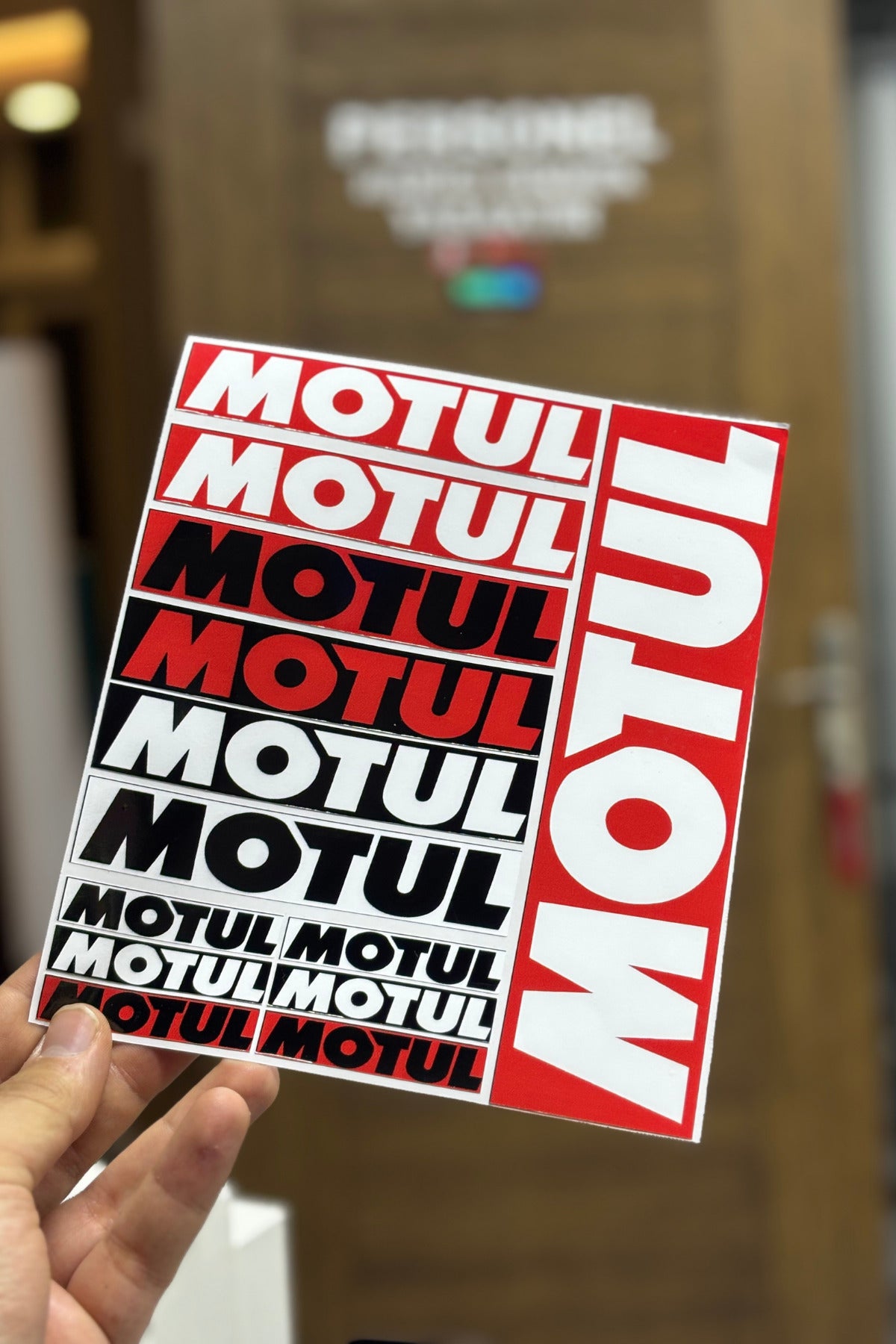 Motosiklet ve Kask için Motul A5 Sticker Pack (13 Parça)