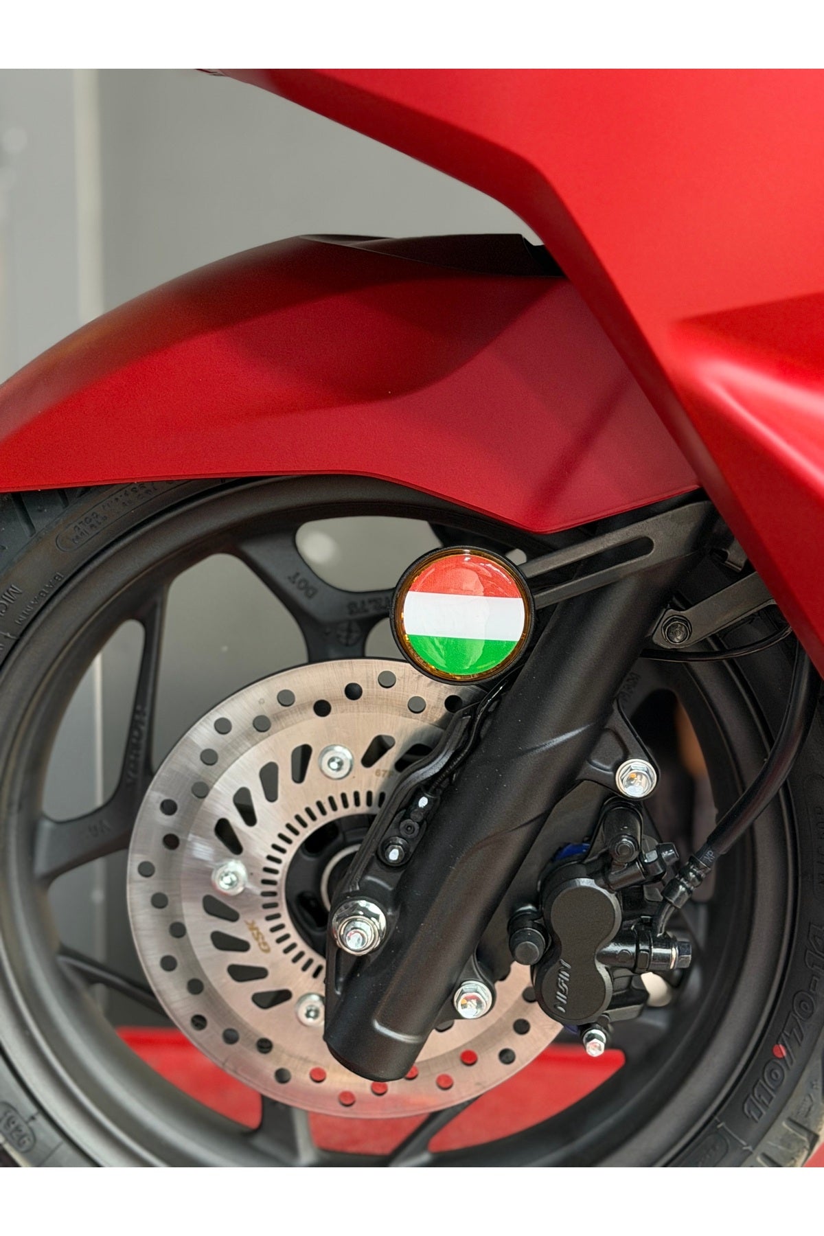 Motosiklet Kedigözü için Reflektör Damla Sticker (Desenli)
