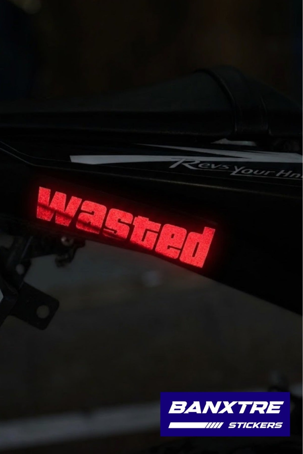 Motor-Araba-Laptop için Reflektif Wasted Sticker (14CM)