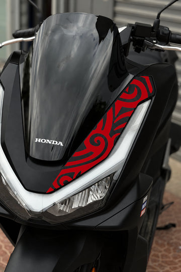 Honda PCX Deluxe 2025-2026 Yeni Kasa için Dövme Tribal Desen Sticker Etiket (1 Adet)