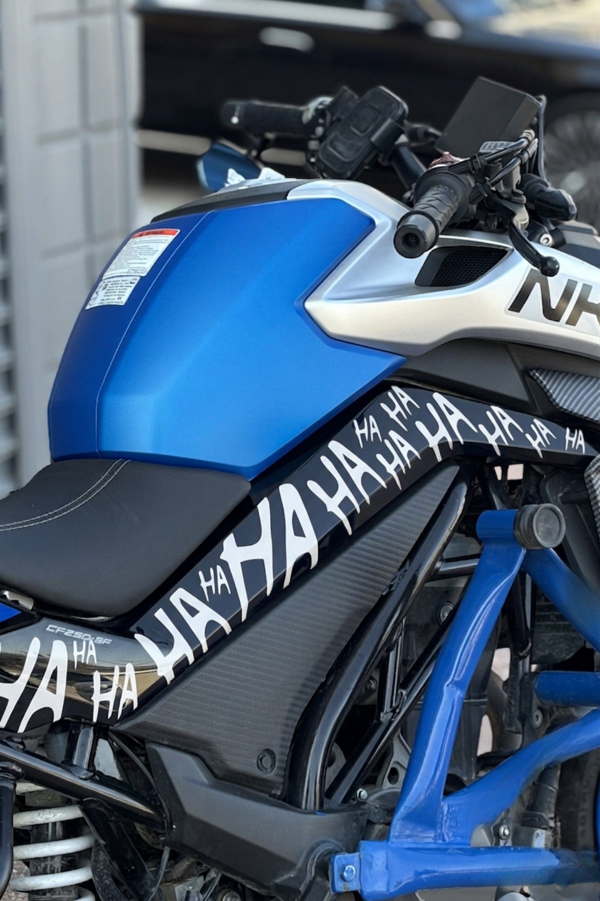 CFMOTO NK250 Tüm Yıl ve Modellere Uyumlu HA HA HA Sticker Tam Kaplama Sticker (Sağ ve Sol)