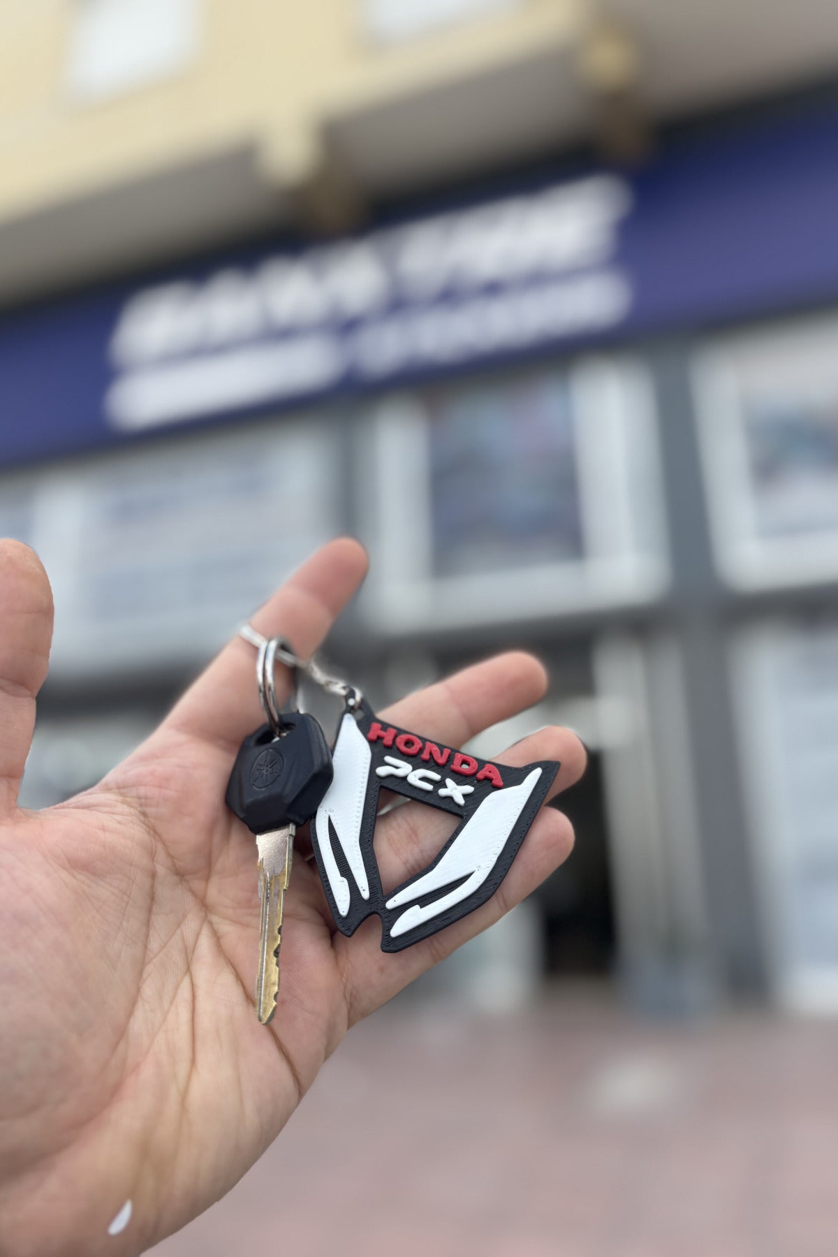 Honda PCX Far Detaylı Anahtarlık Özel Tasarım Anahtarlık Sert Plastik