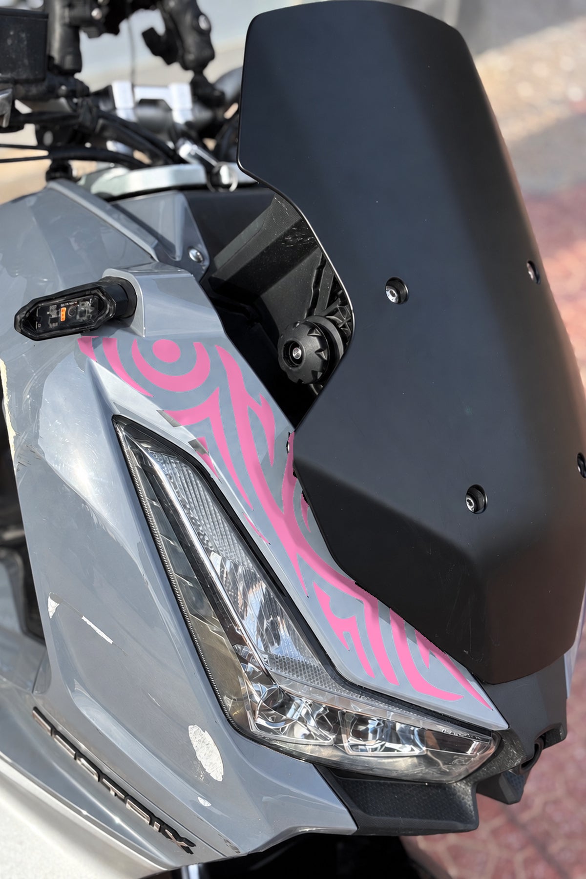 Arora Beatrix Scooter Ön Panel Tribal Desen Dövme Sticker