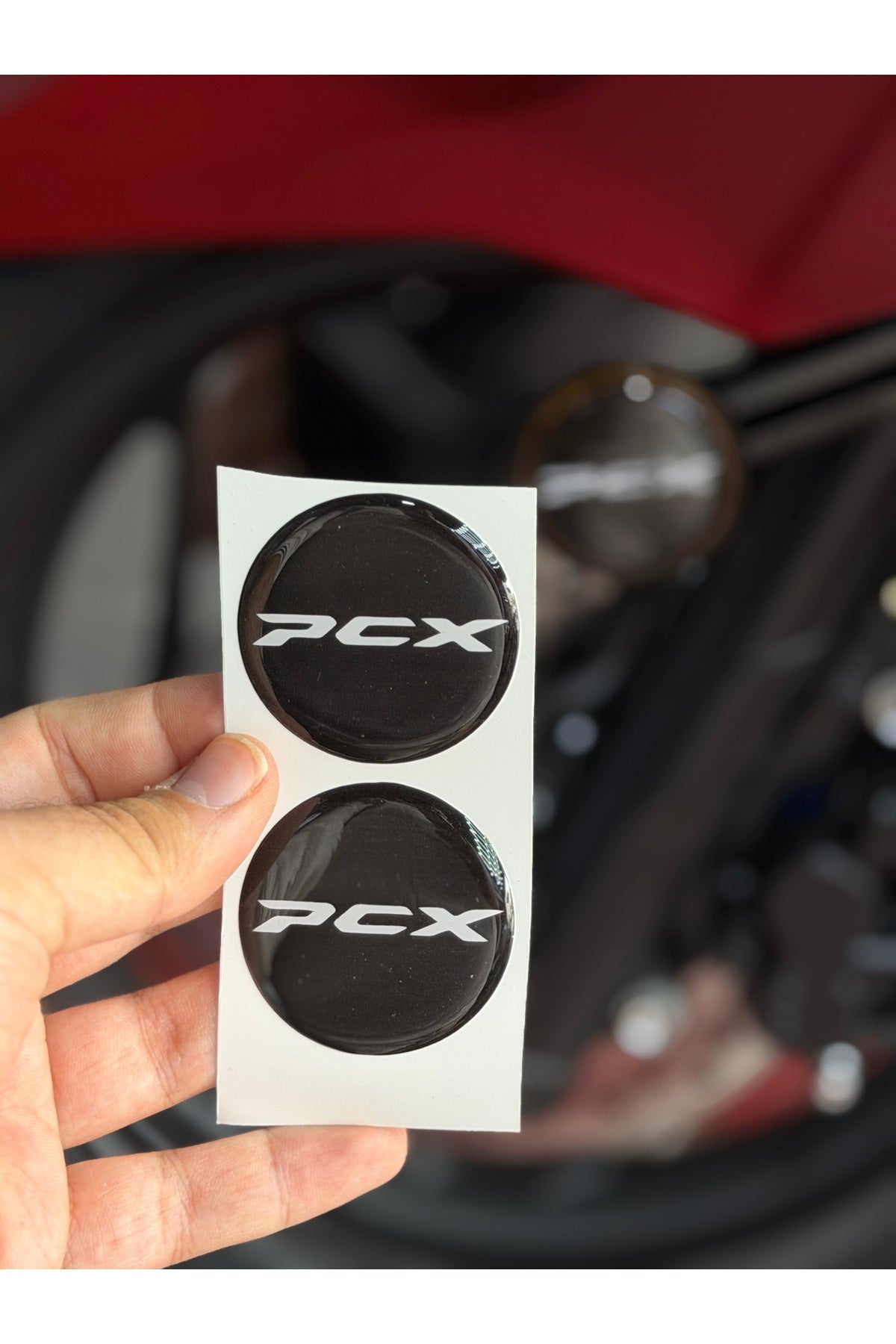 Motosiklet Kedigözü için Reflektör Damla Sticker (Desenli)