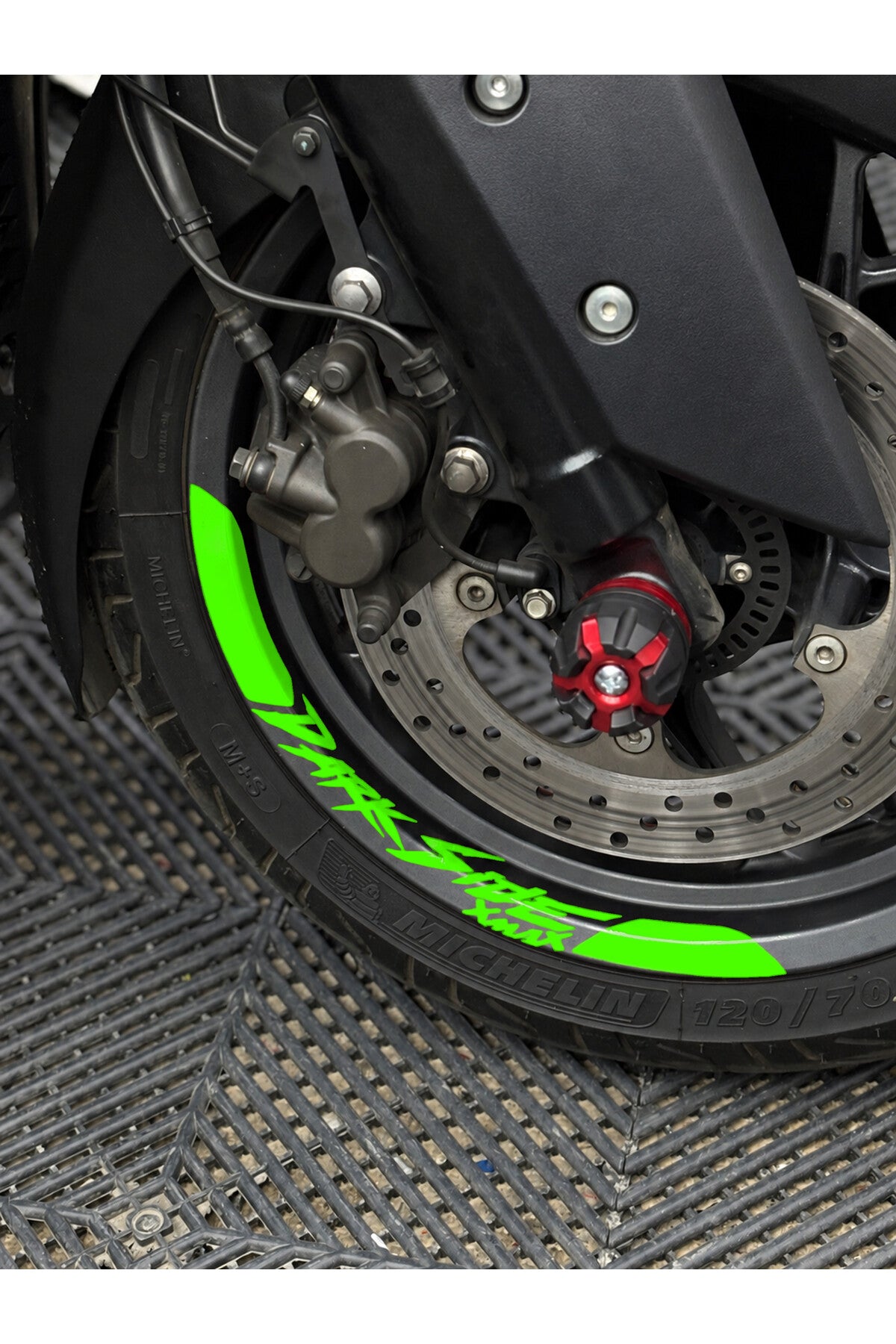 Yamaha Xmax için Dark Side Xmax Yazılı 8 Parça Jant Şeridi Sticker Seti ( Ön-Arka Yeterli)