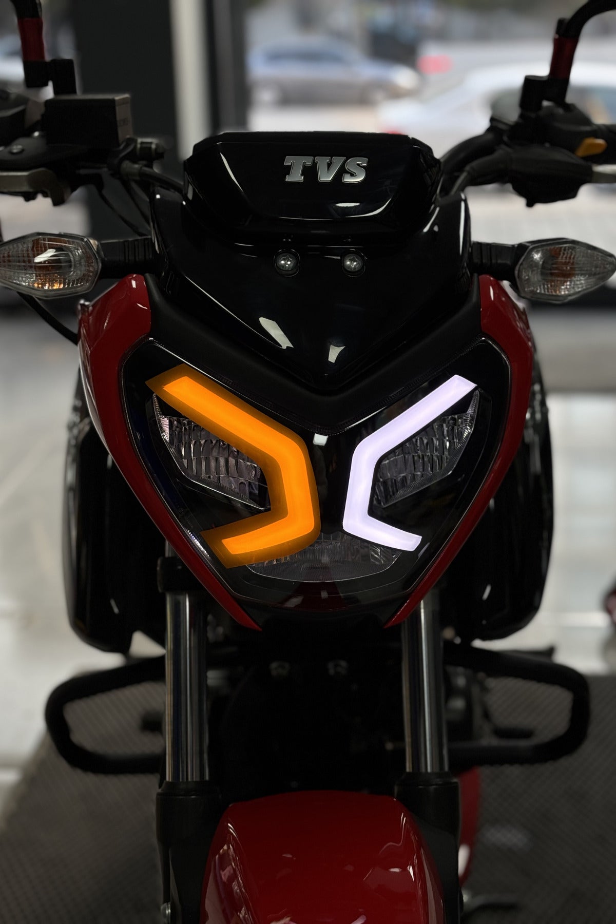TVS Raider Gündüz Farı için Renkli Far Filmi Sticker