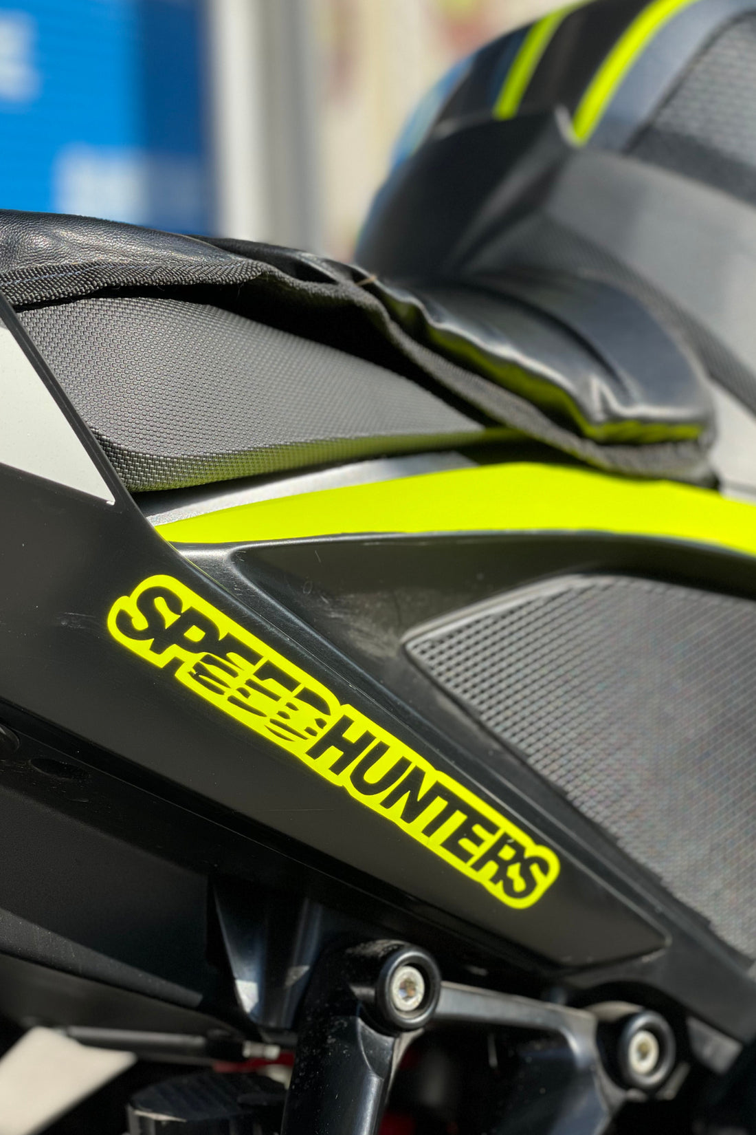 Motor-Araba için Neon Sarı Speedhunters Sticker Etiket 15CMx2CM (1 Adet)