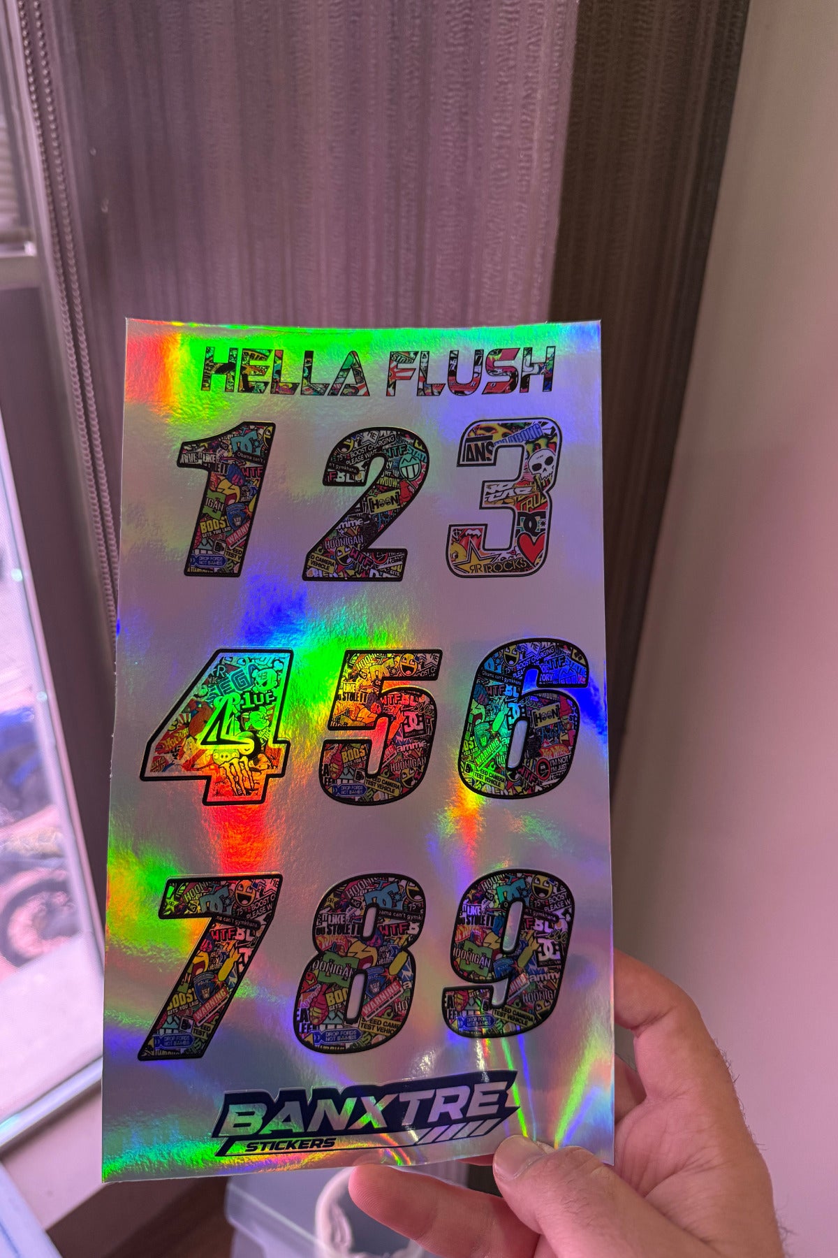Araba ve Motor İçin Hella Flush Hologramlı Numaratör Sticker