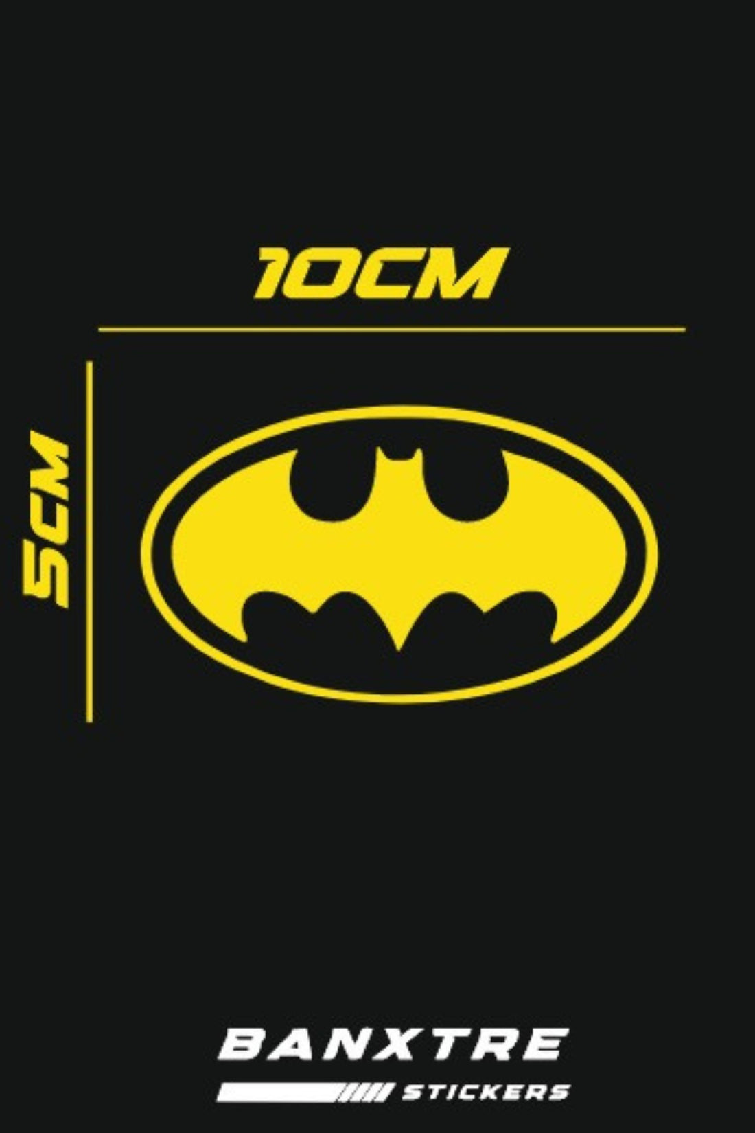 Motor-Araba-Kask için Batman Sticker Etiket (10CMx5CM)(1 Adet)