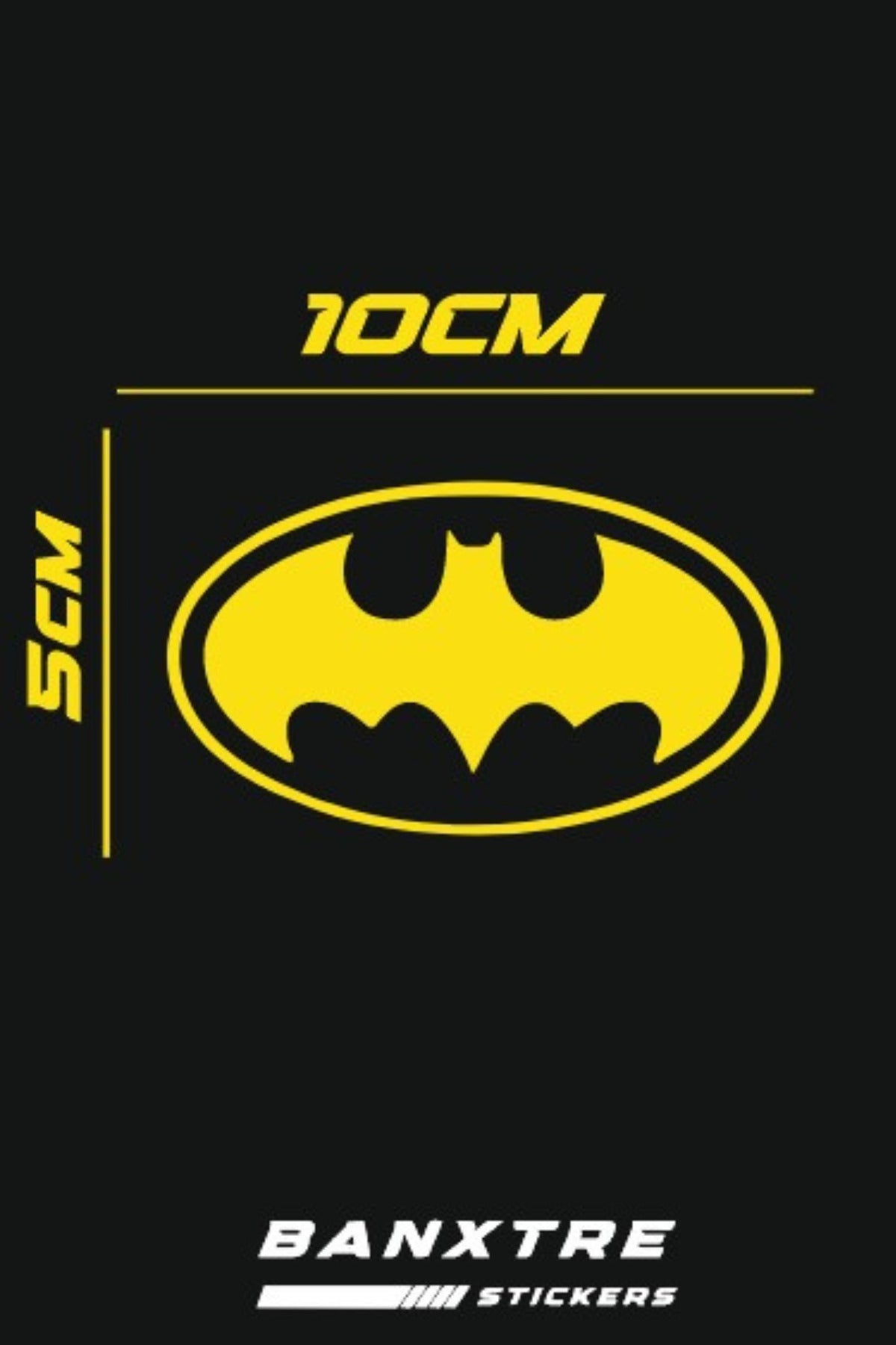 Motor-Araba-Kask için Batman Sticker Etiket (10CMx5CM)(1 Adet)