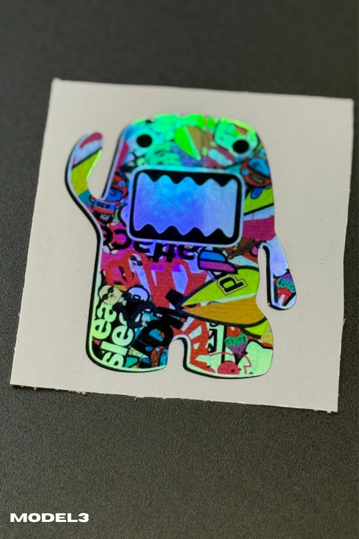 Motor-Araba-Laptop için Hologramlı Renkli Mini Sticker