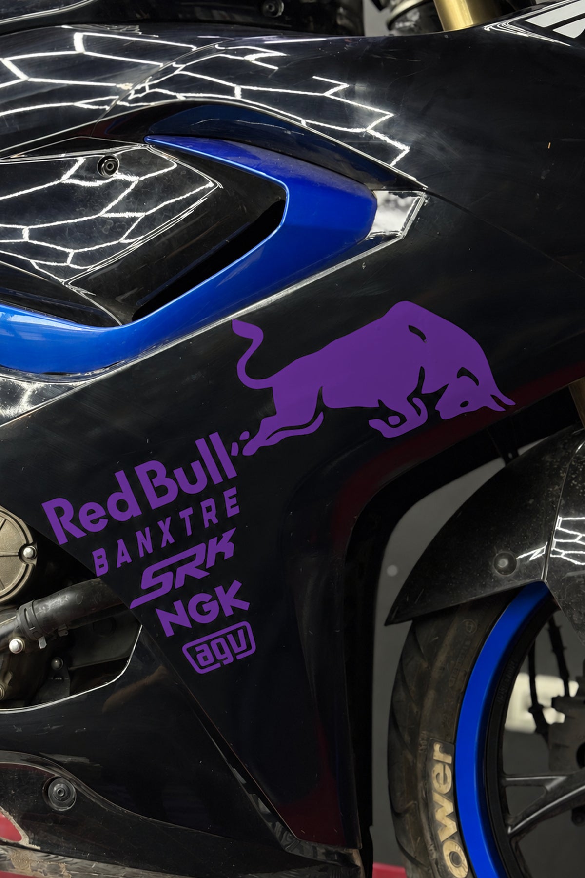 RKS SRK Motosiklet Grubu için Yan Grenajlar için Sponsor Sticker Seti (1 Taraf)